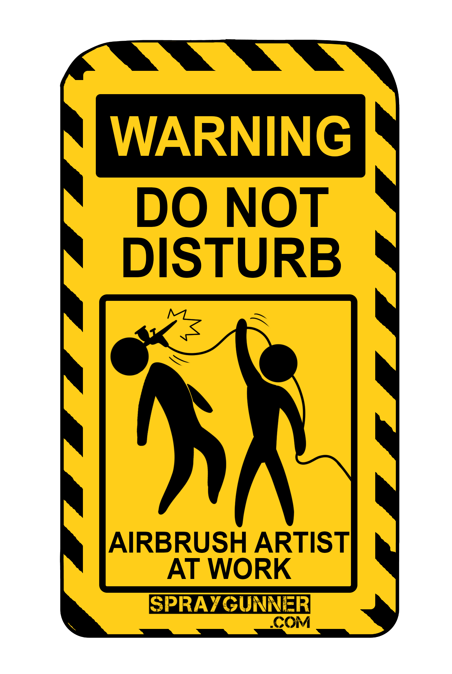 Airbrush Merch Sticker Design