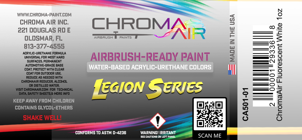 Chromaair Paint Legion Series Label Design