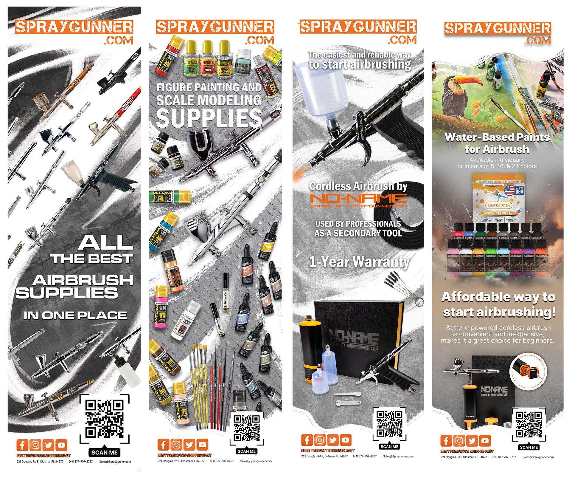 Magazine Ads (1/3 size) for Airbrush Step-by-Step magazine