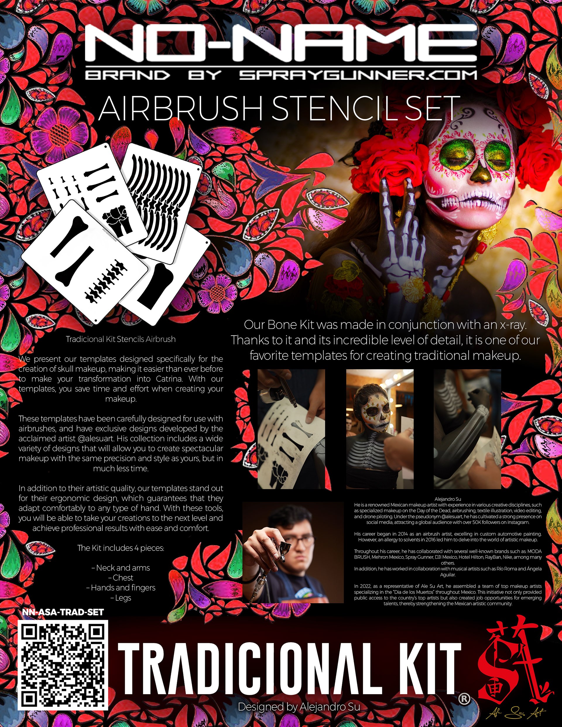 Stencil Packaging for NO-NAME Brand Collab With Ale Su Art