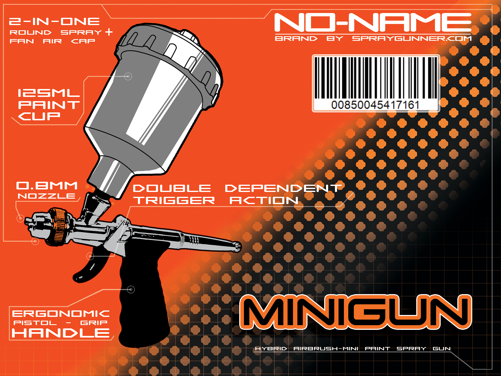 NO-NAME brand Minigun product package design