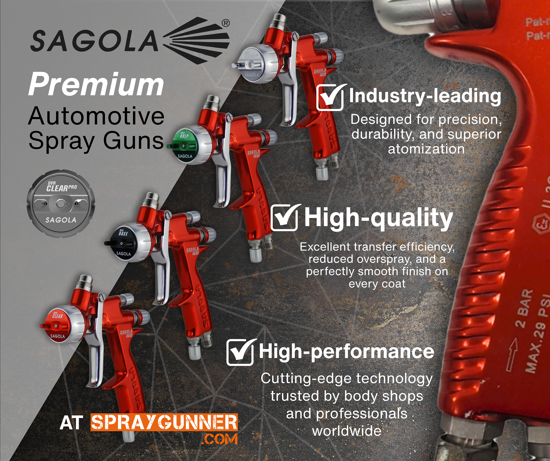 Sagola ad for Spraygunner