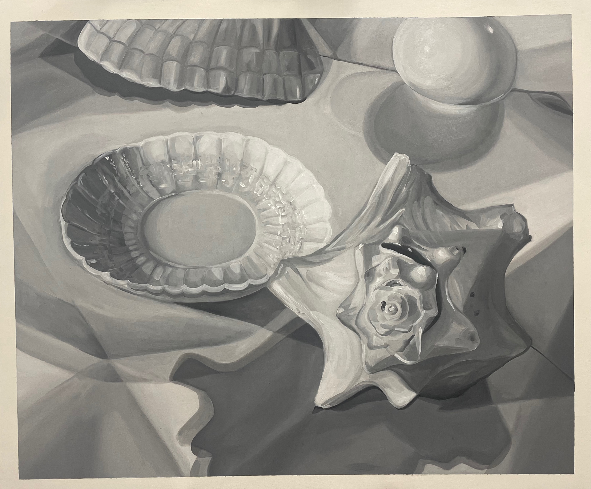 Still life, 2022, oil on wood panel, 20x24 inches