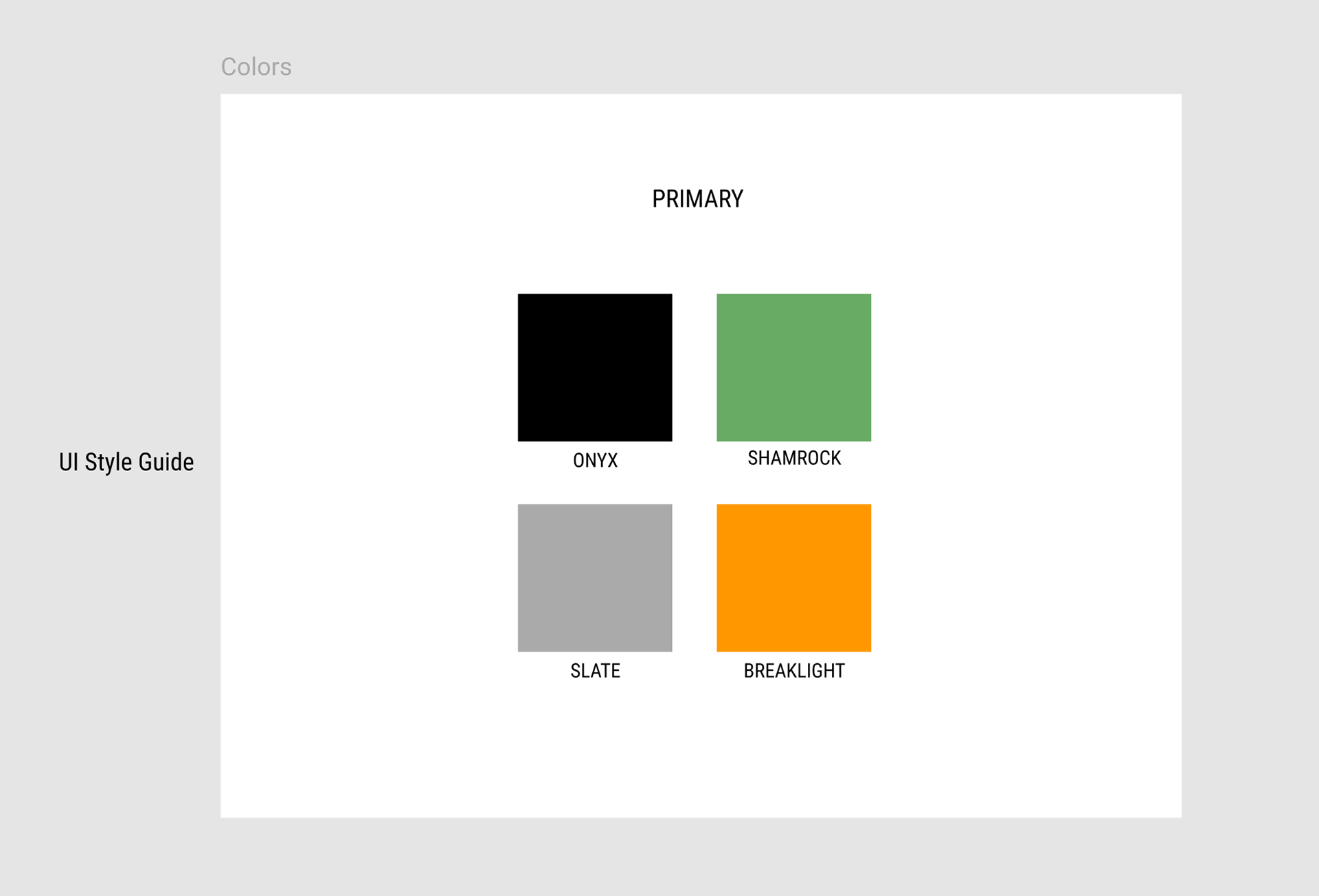 UI Style Guide and Pattern Library