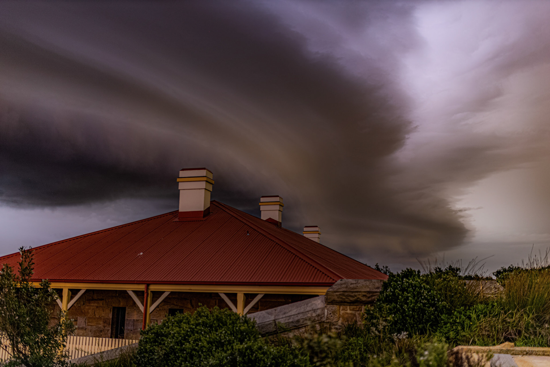 Supercell storm front from Barrenjoey