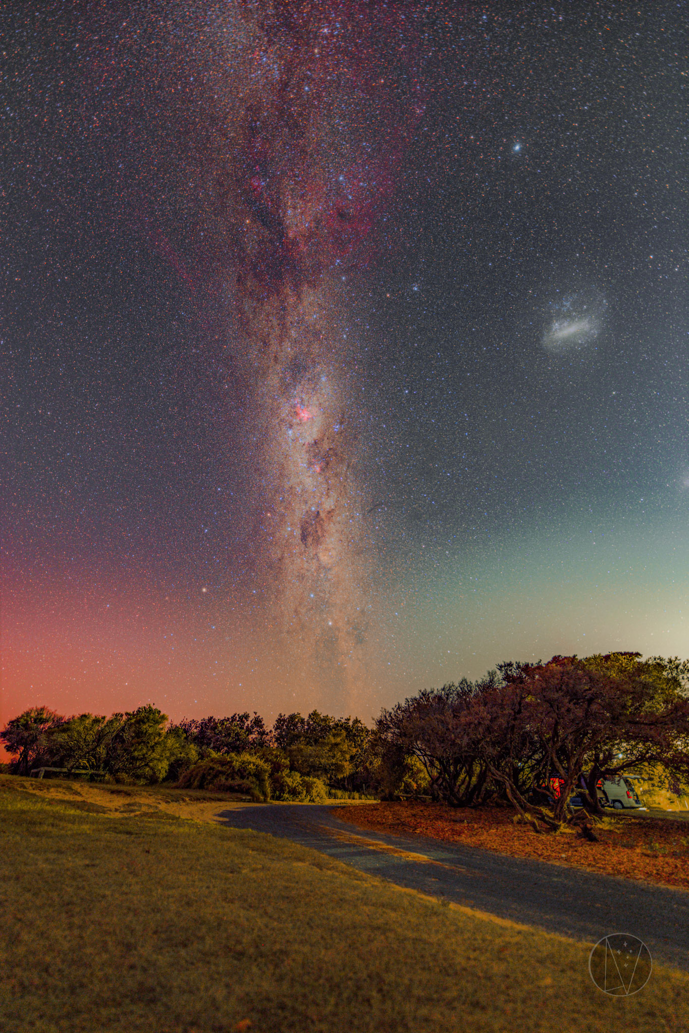 Milky Way and twilight from Palm Beach