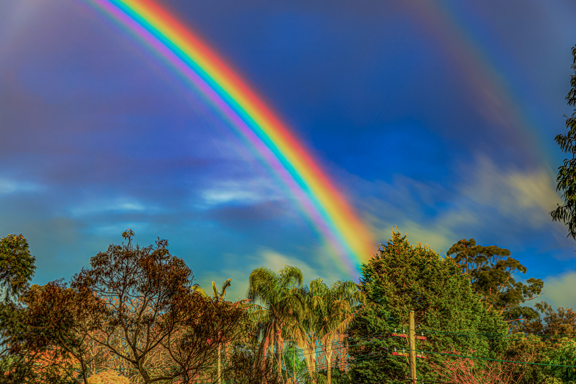 Double rainbow from St Ives