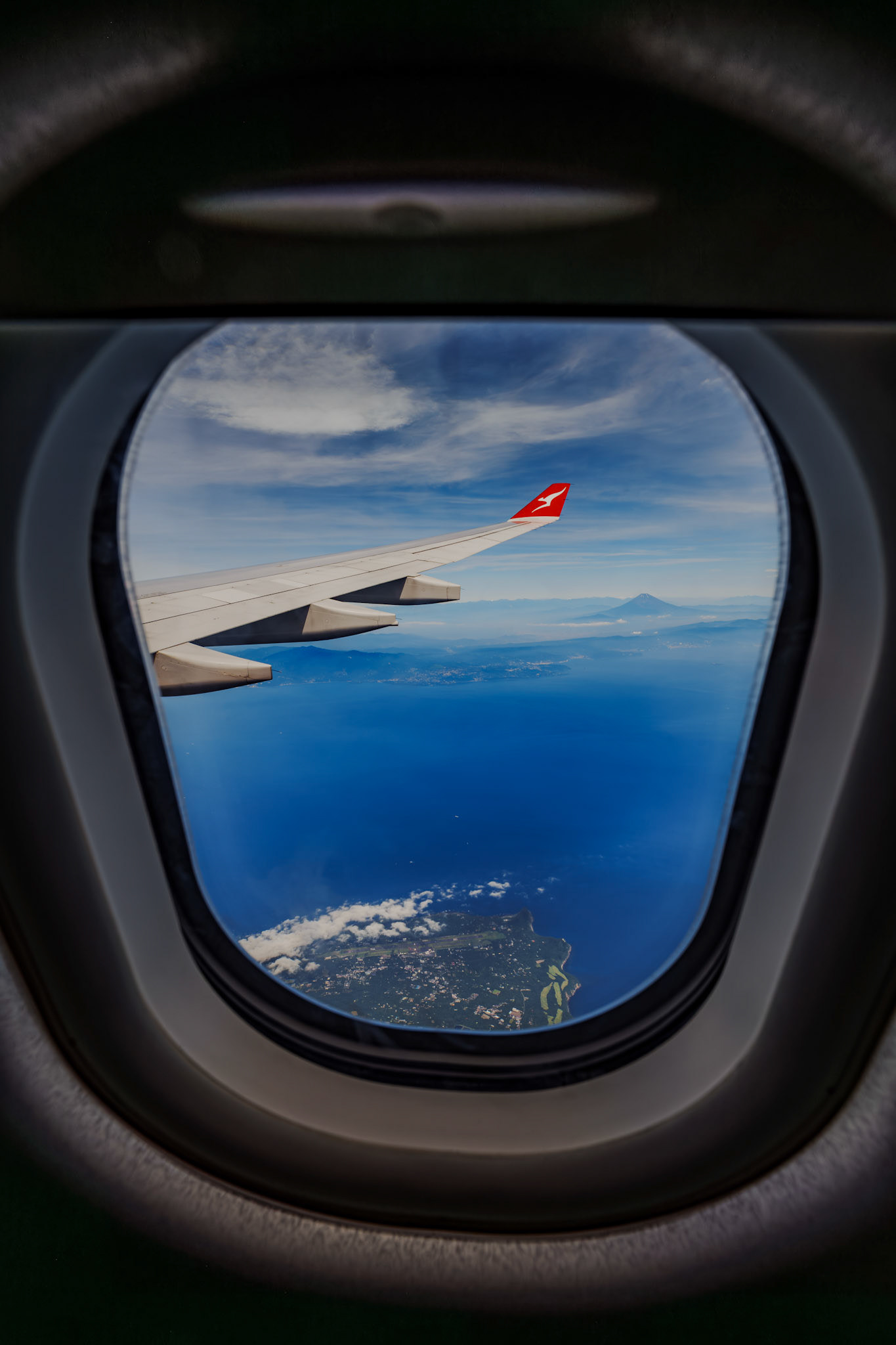 Mount Fuji from a Qantas A330