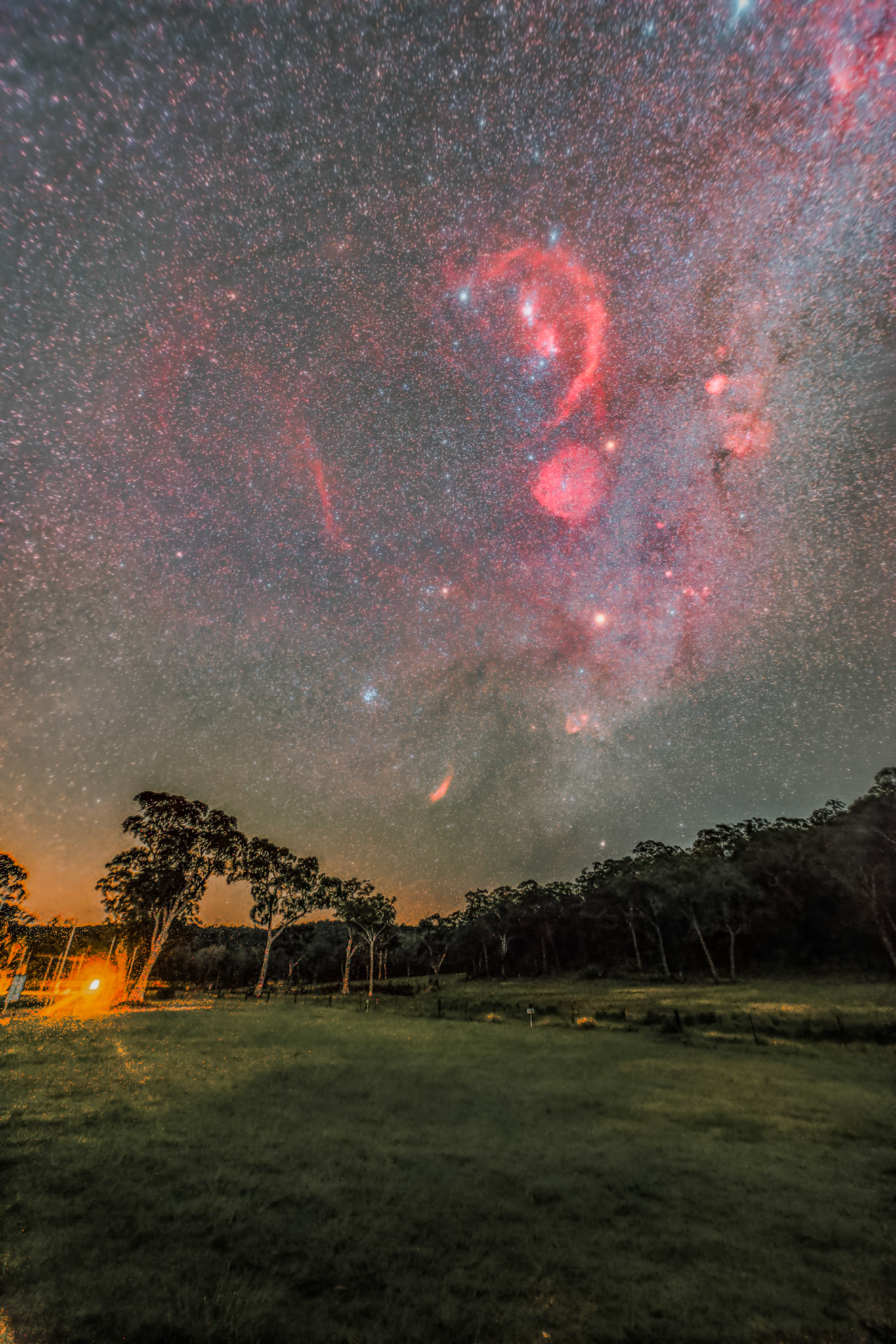 The summer night sky from Putty