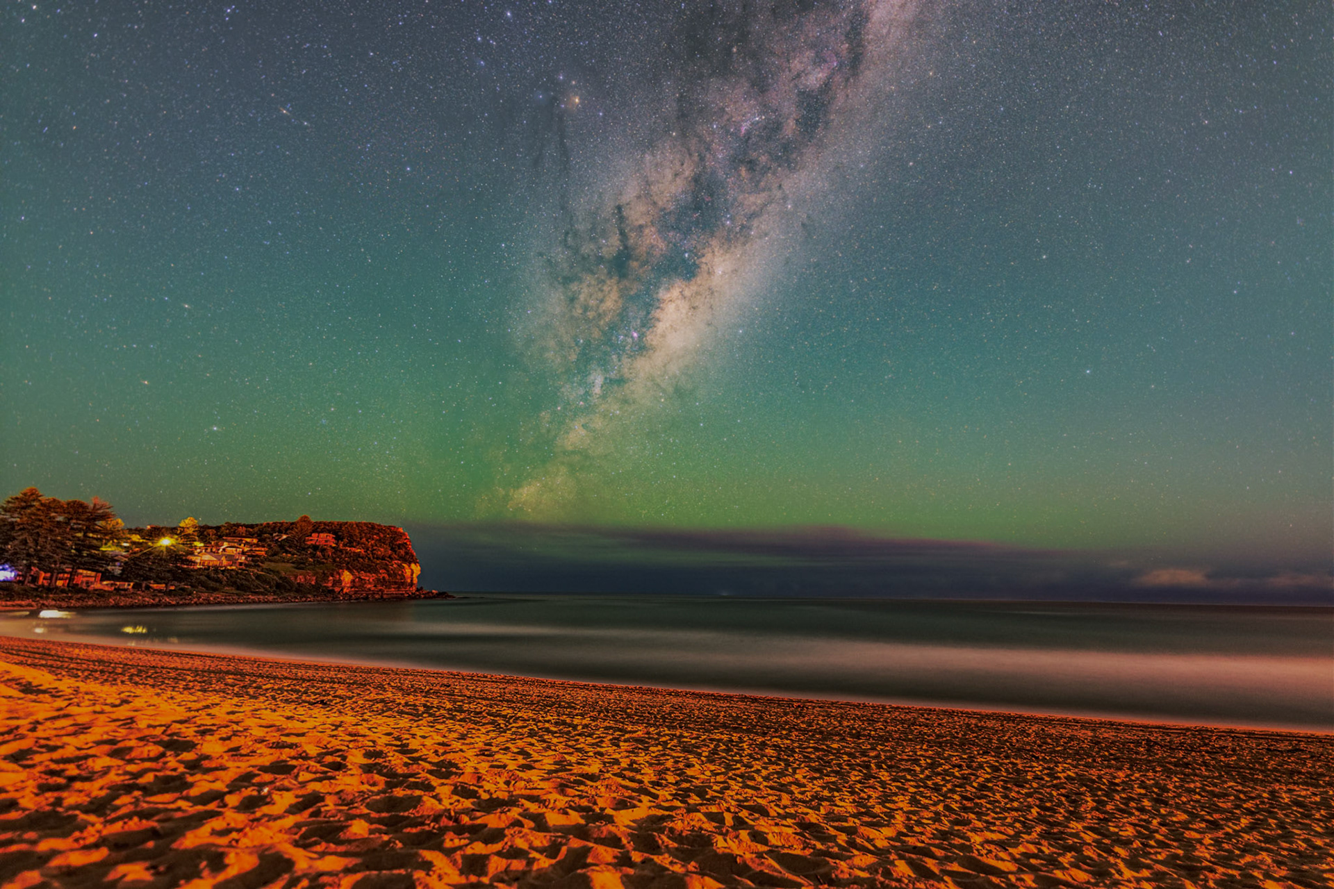 Milky Way over Avalon Beach