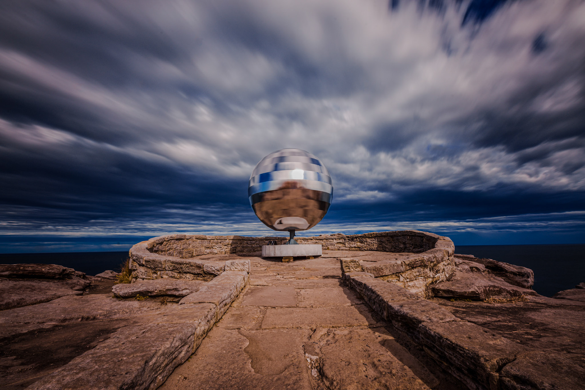 Bondi Sculpture By The Sea with clouds