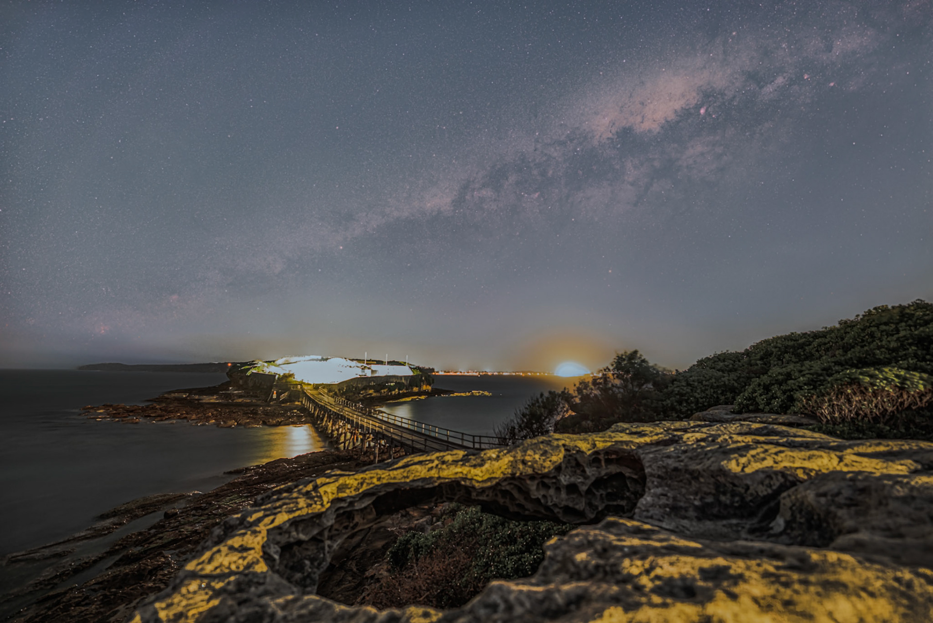 Milky Way over Bare Island