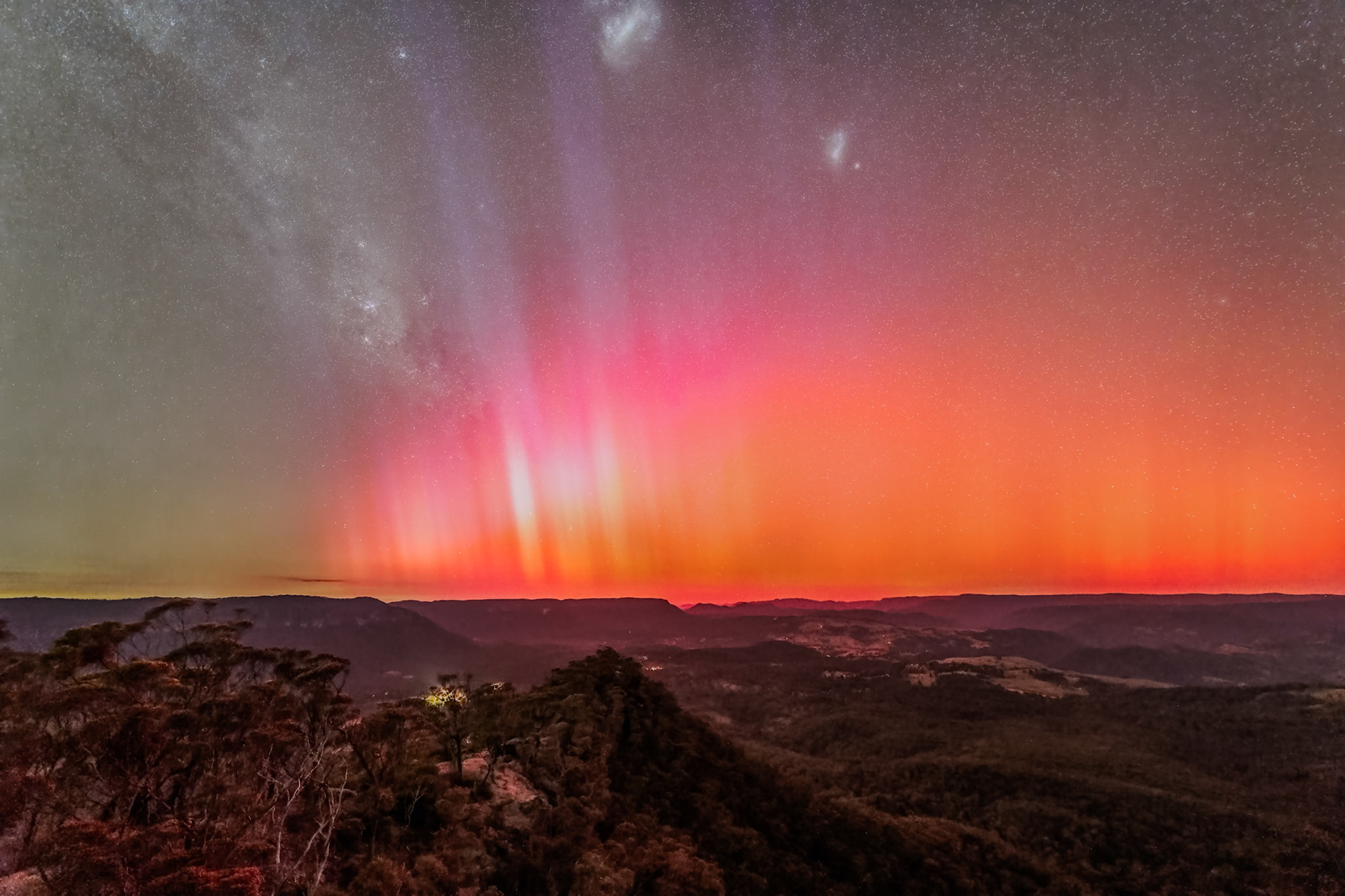 Aurora Australis from Hargraves Lookout