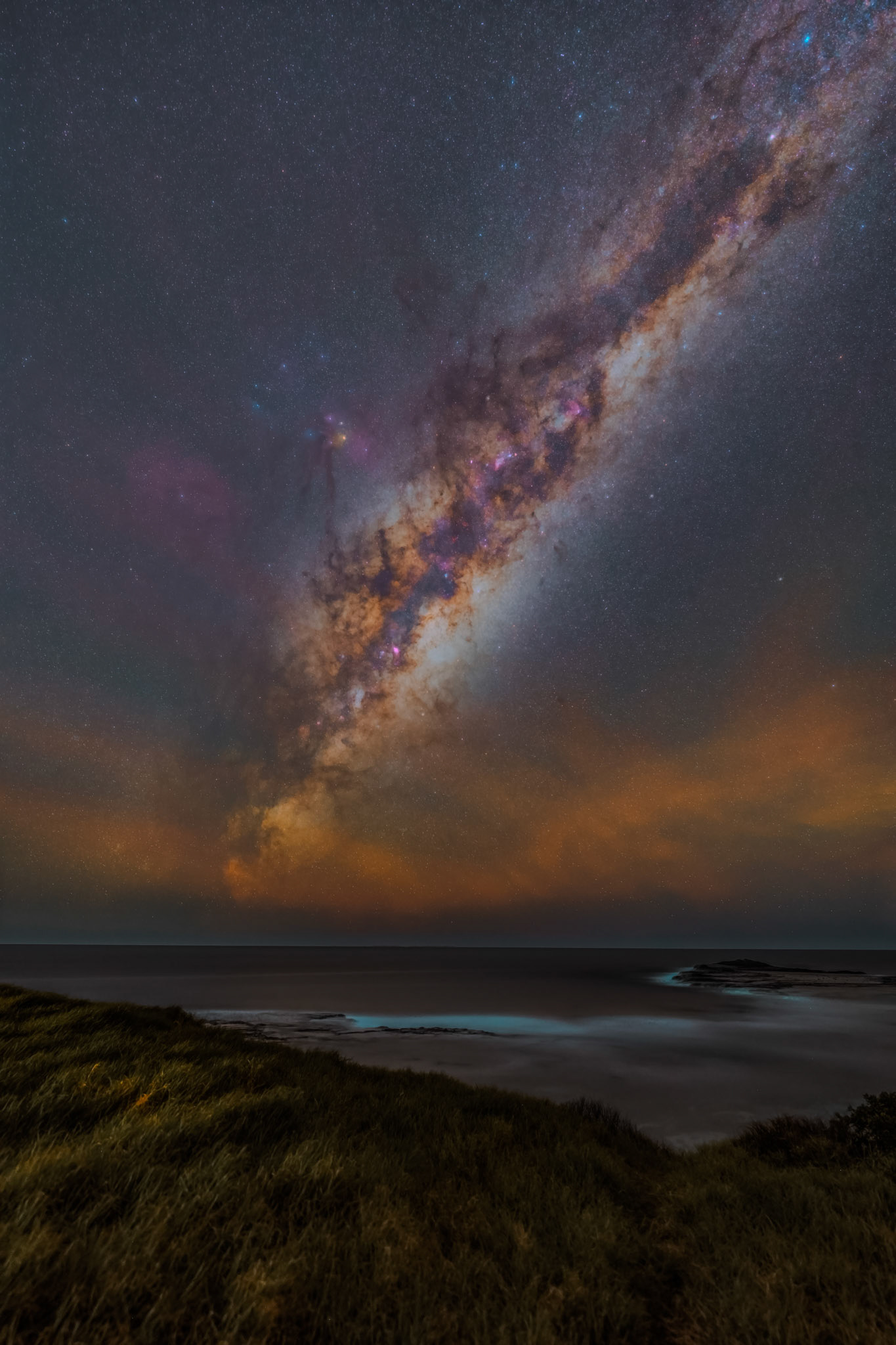 Milky Way over Gerroa Headland