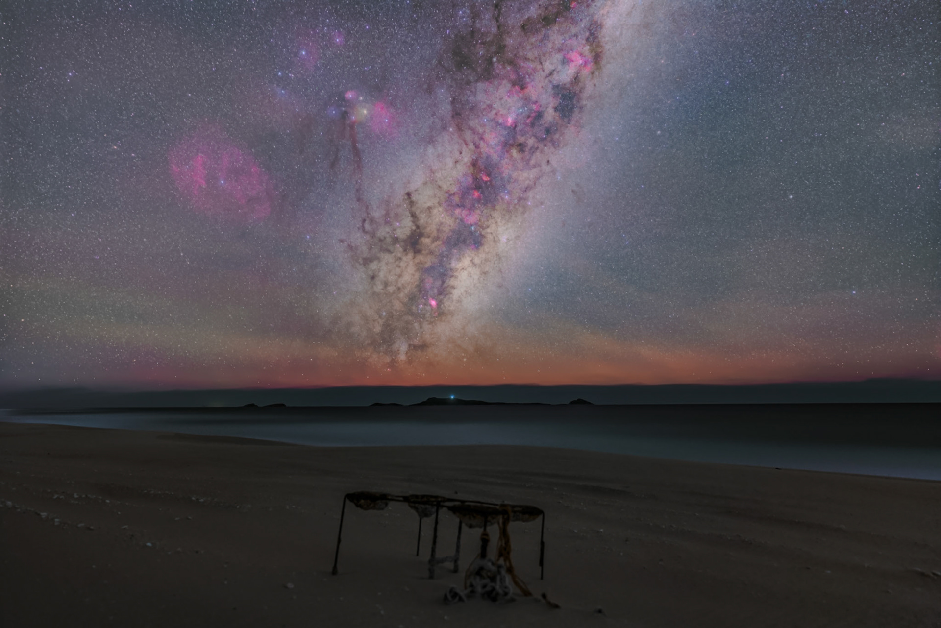 Milky Way over Sandy Point Beach