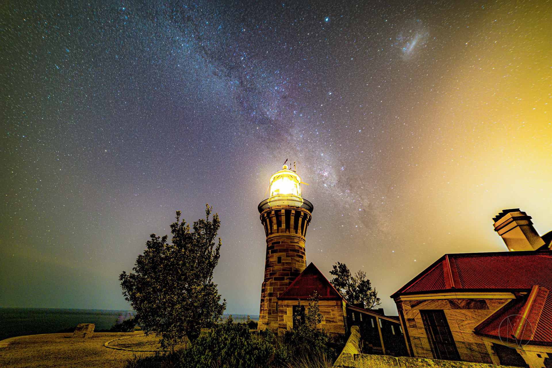 Milky Way over Barrenjoey Lighthouse