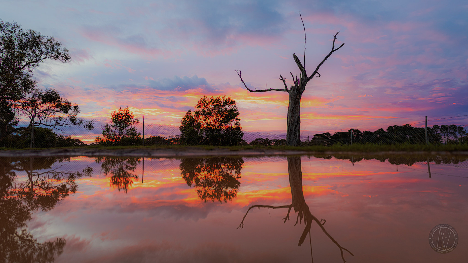 Unexpected sunset from Somersby