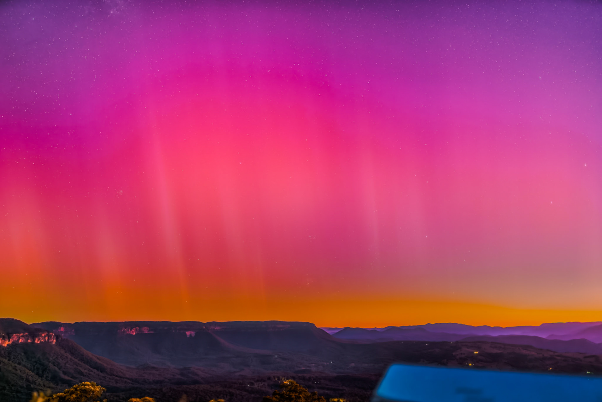 Aurora Australis from Hargraves Lookout