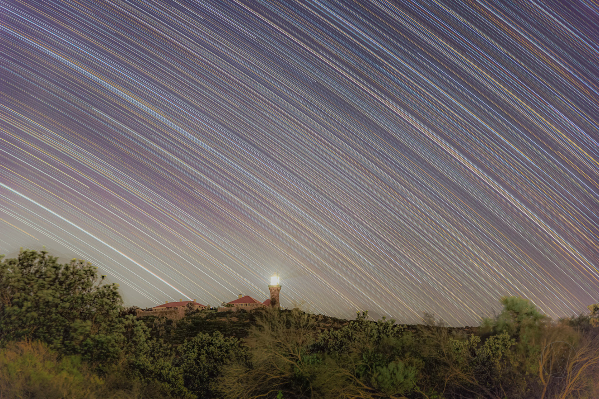 1.5 hour star trail from Palm Beach
