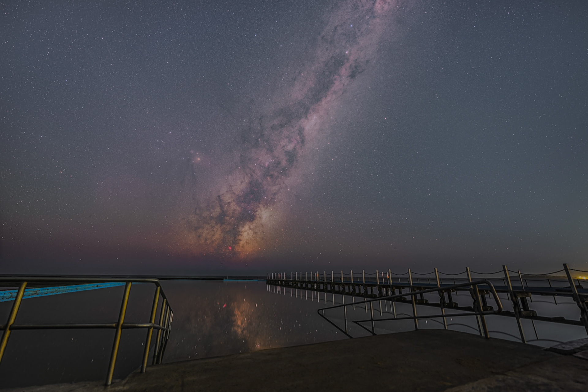 Milky Way over North Narrabeen Rockpool