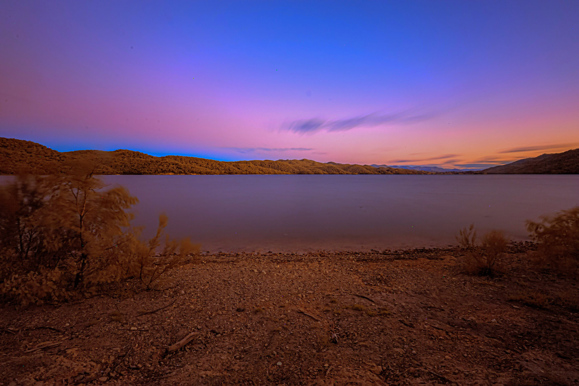 Blue Hour from Lake Burrinjuck