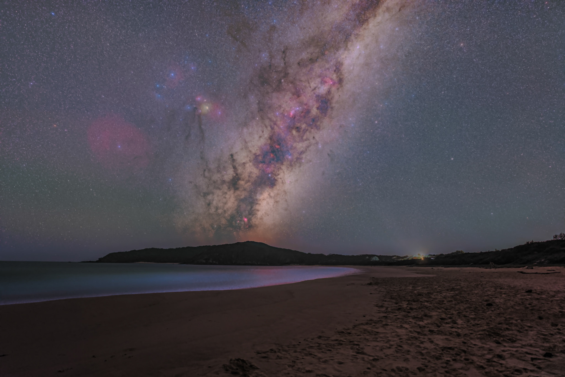 Milky Way over Elizabeth Beach