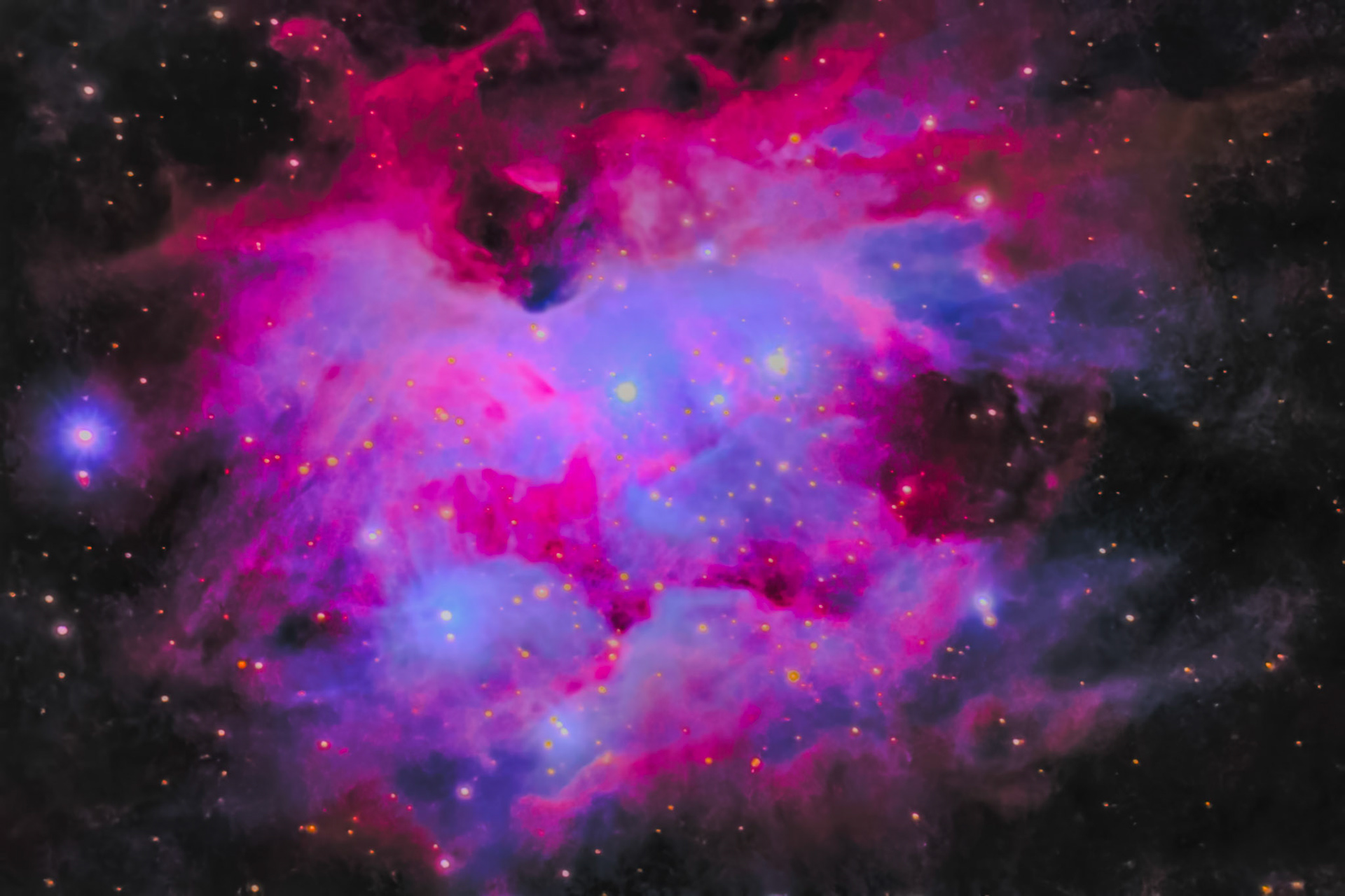 Running Man Nebula from Palm Beach