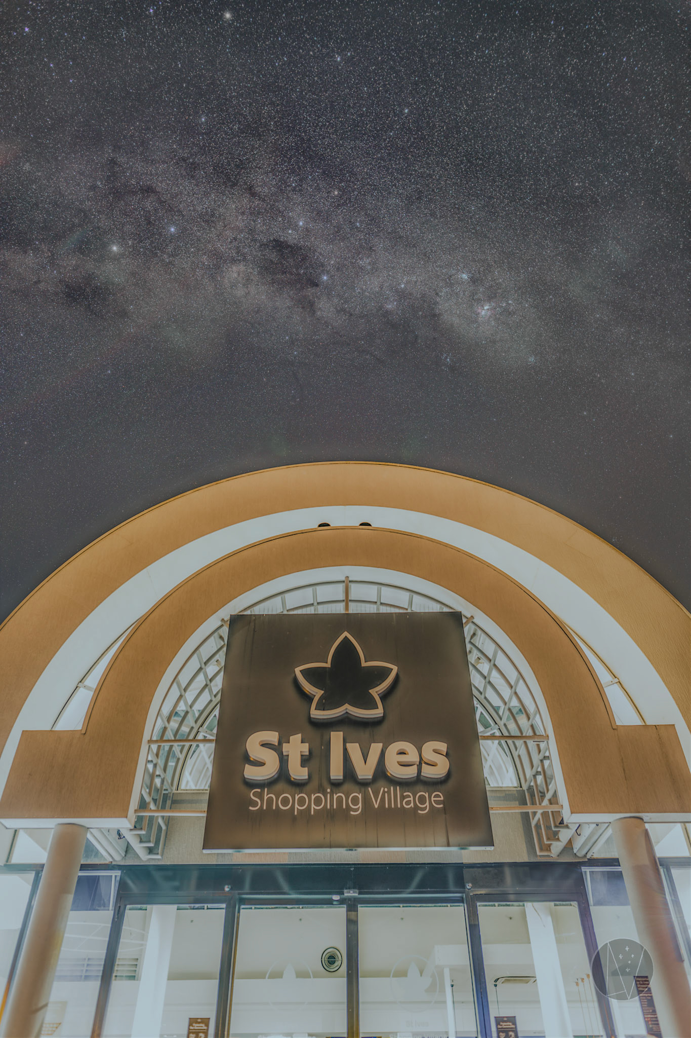 Milky Way over St Ives Shops