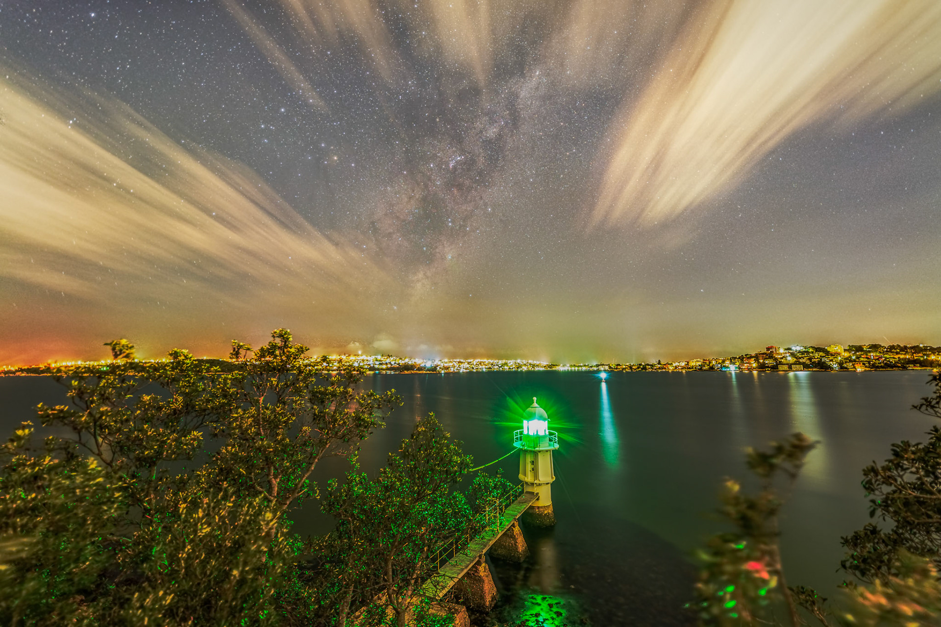 Milky Way from Bradleys Head Lighthouse