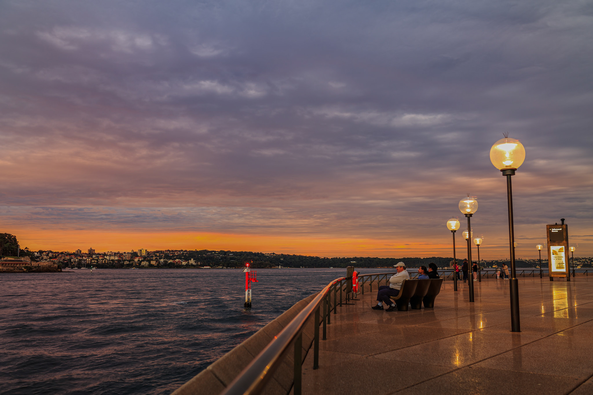 Sunset viewed from the Opera House
