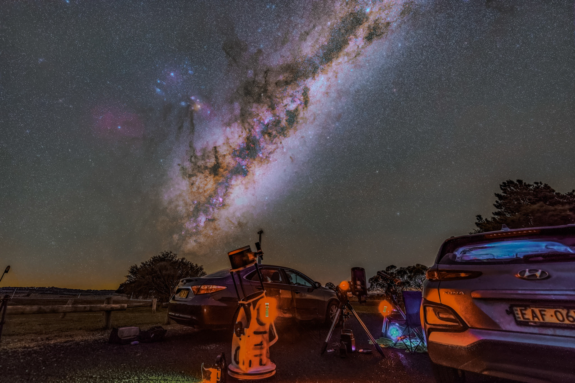 Milky Way over Crookwell Wind Farm