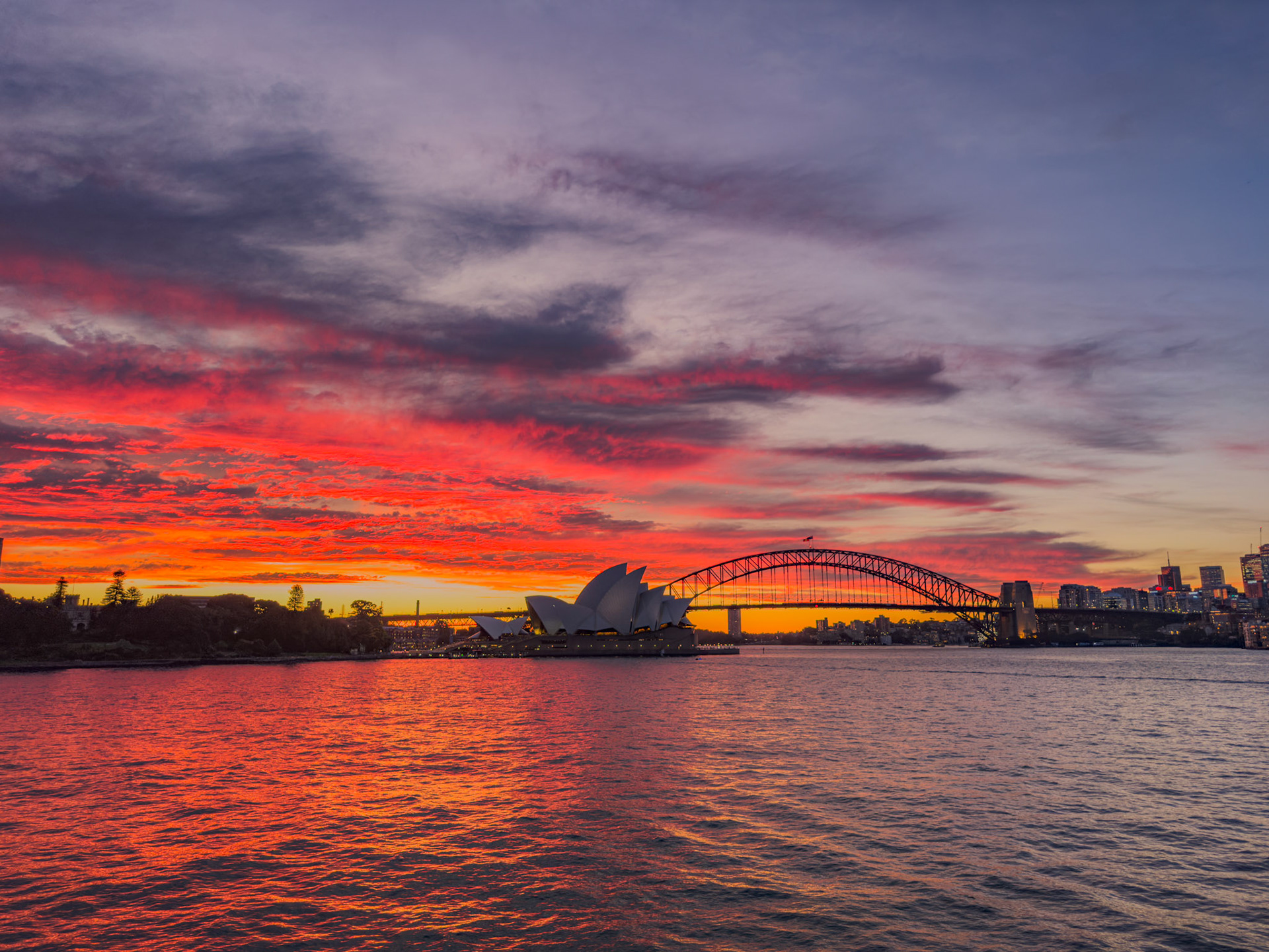 Sunset from Mrs Maquaries Chair