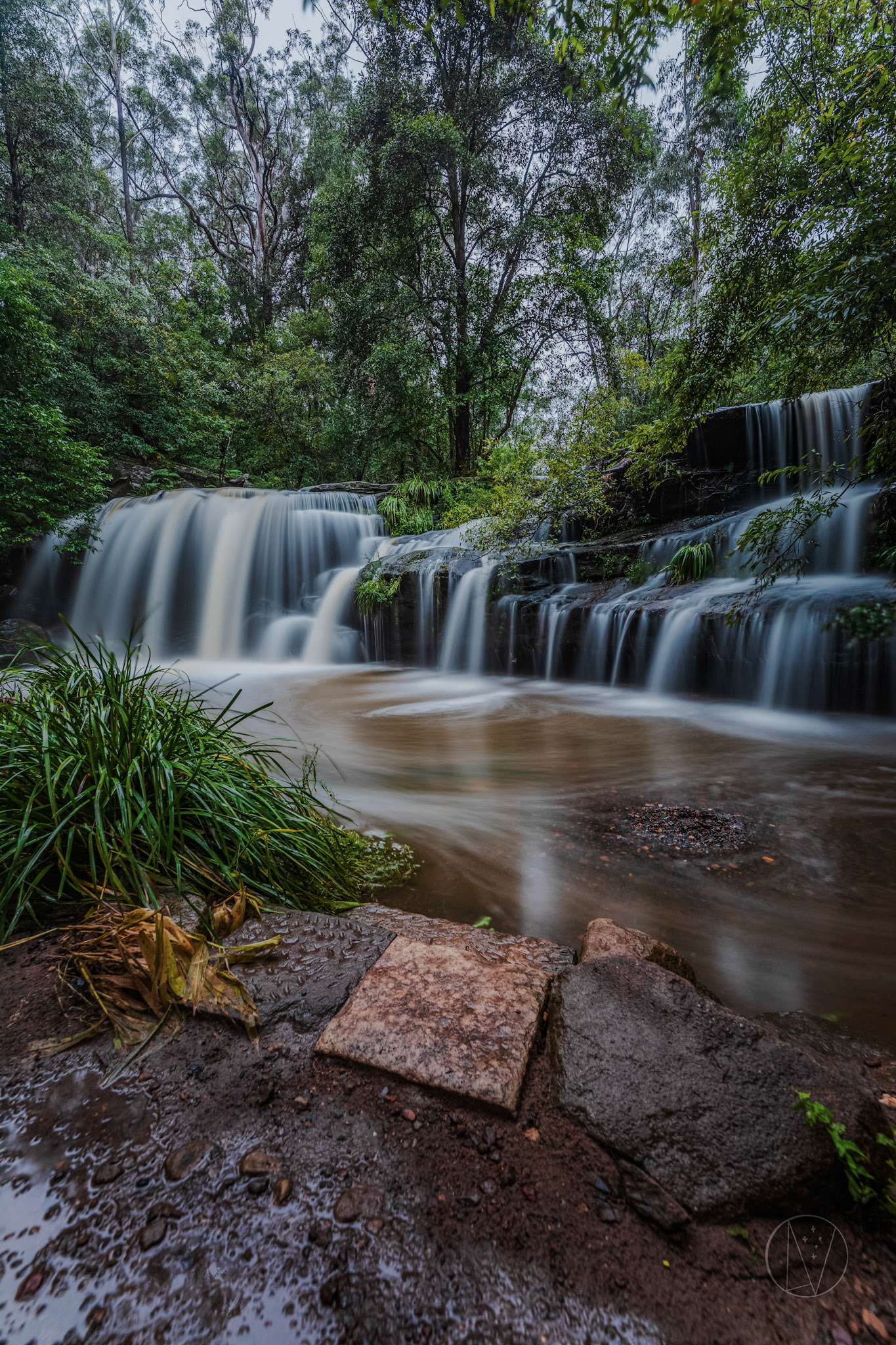 Balaka Falls during a rainstorm