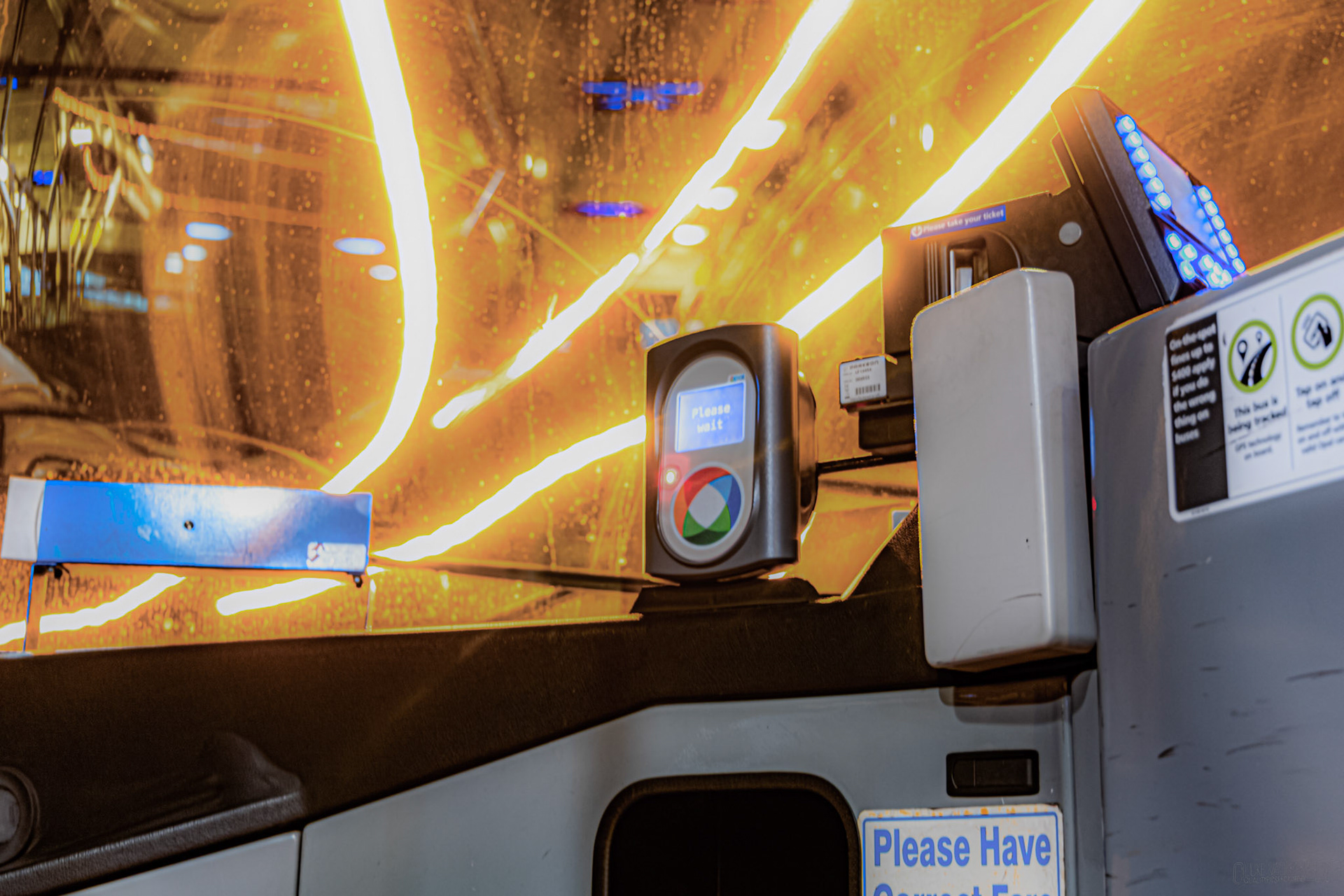 Light Trails on a bus