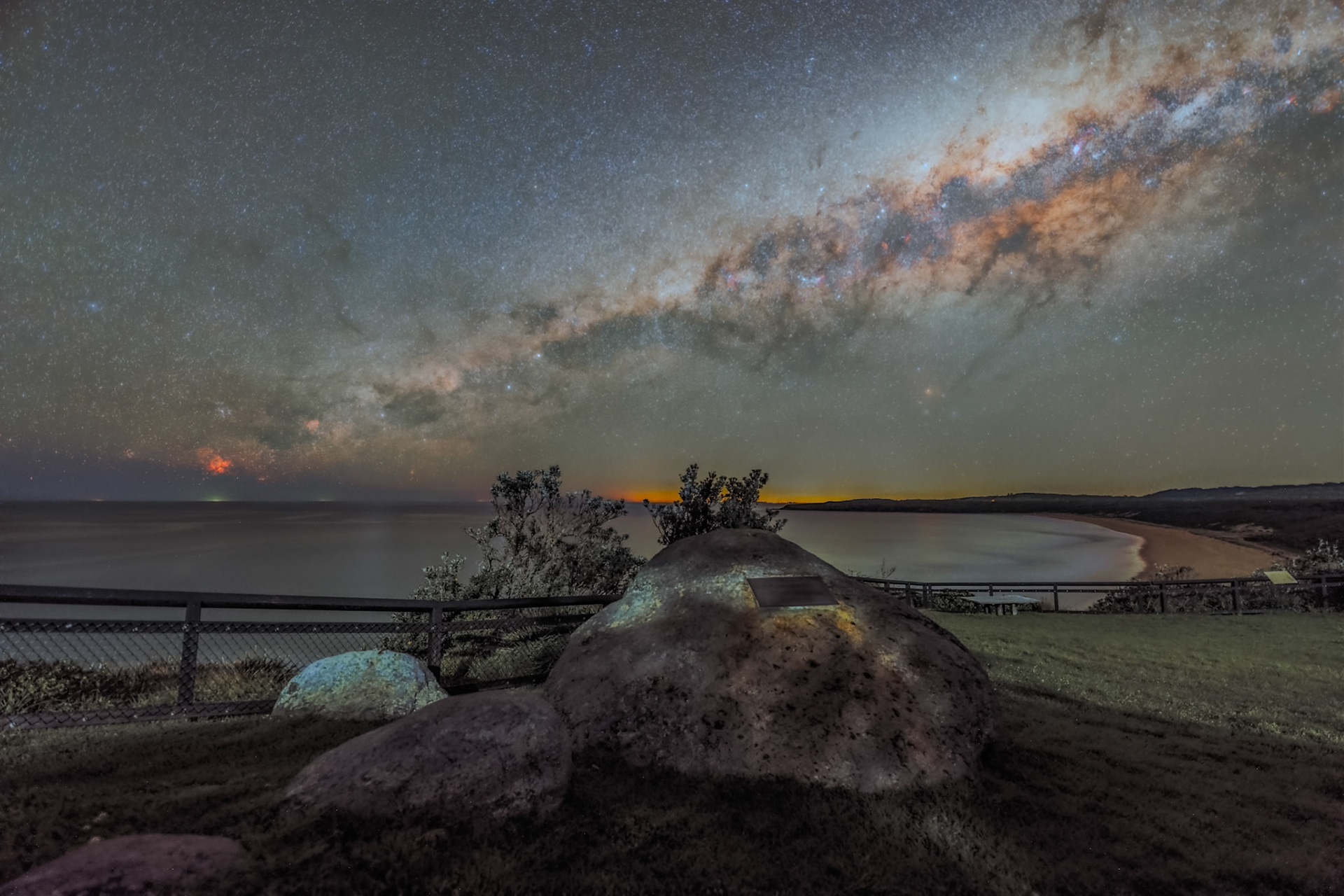 Milky Way from Seal Rocks Lighthouse