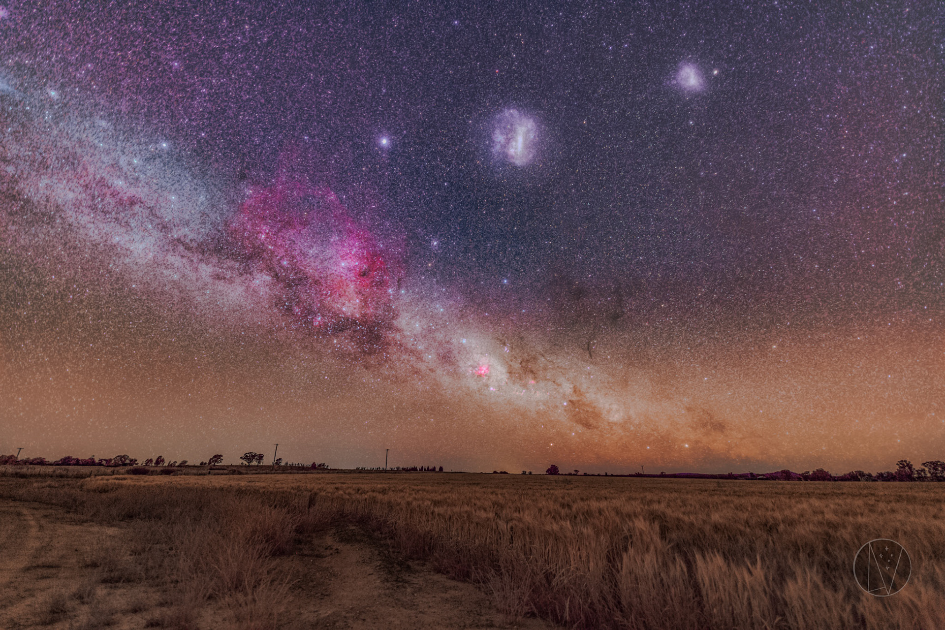 Milky Way arch from Tullamore
