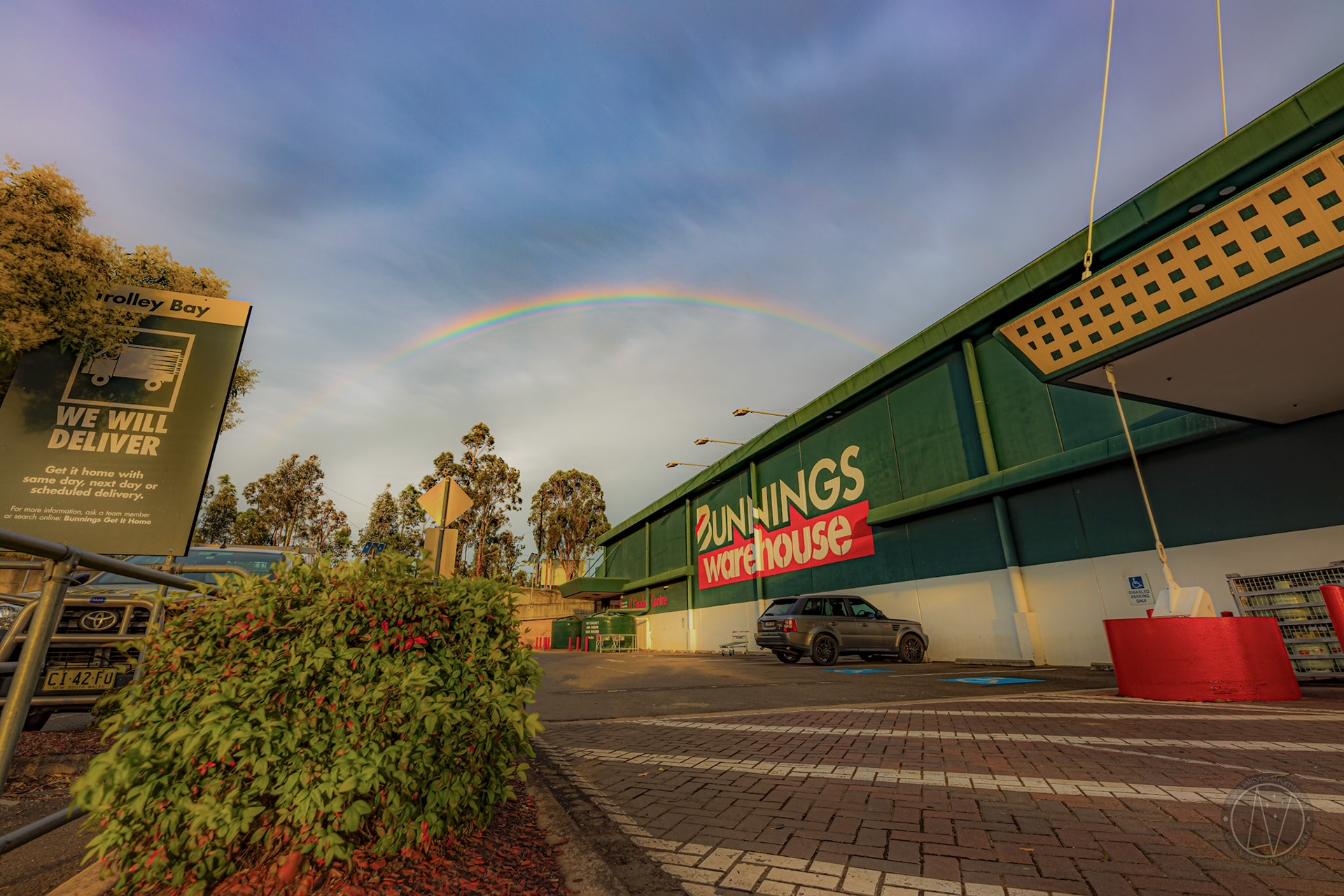 Rainbow over Bunnings Crossroads
