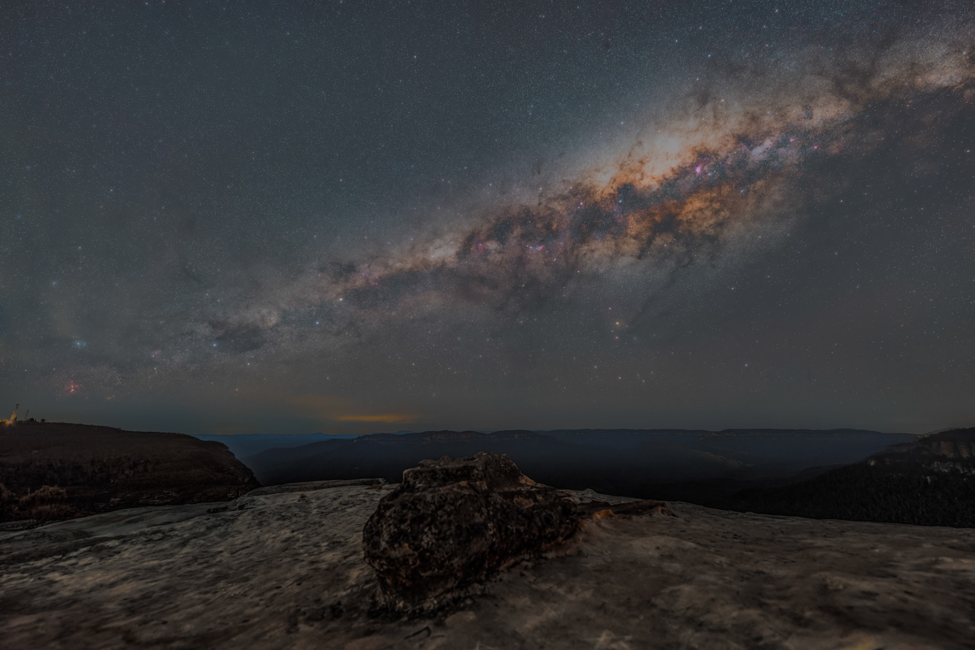 Milky Way over Lincolns Rock