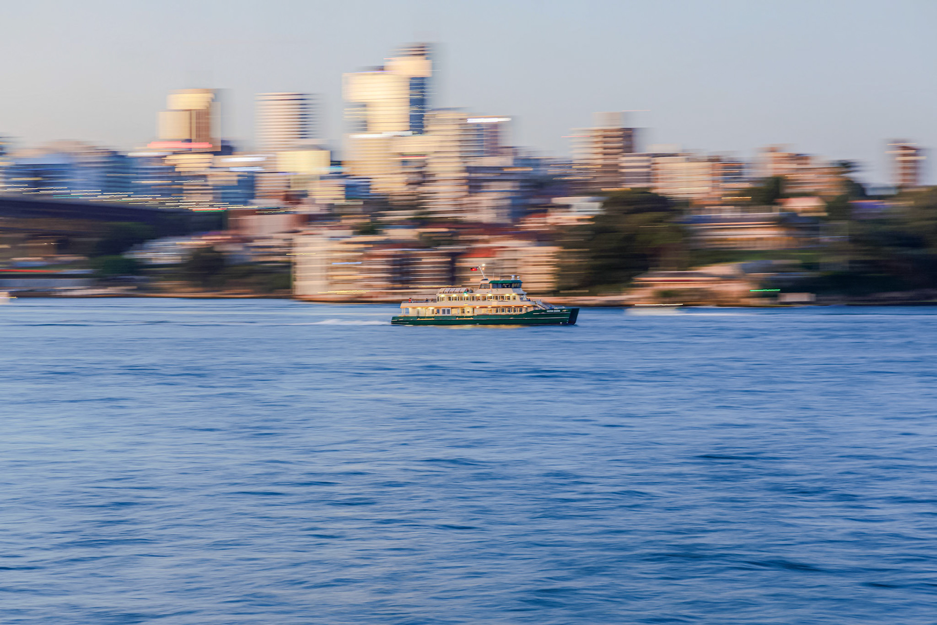 A Ferry seen from Mrs Macquaries Chair