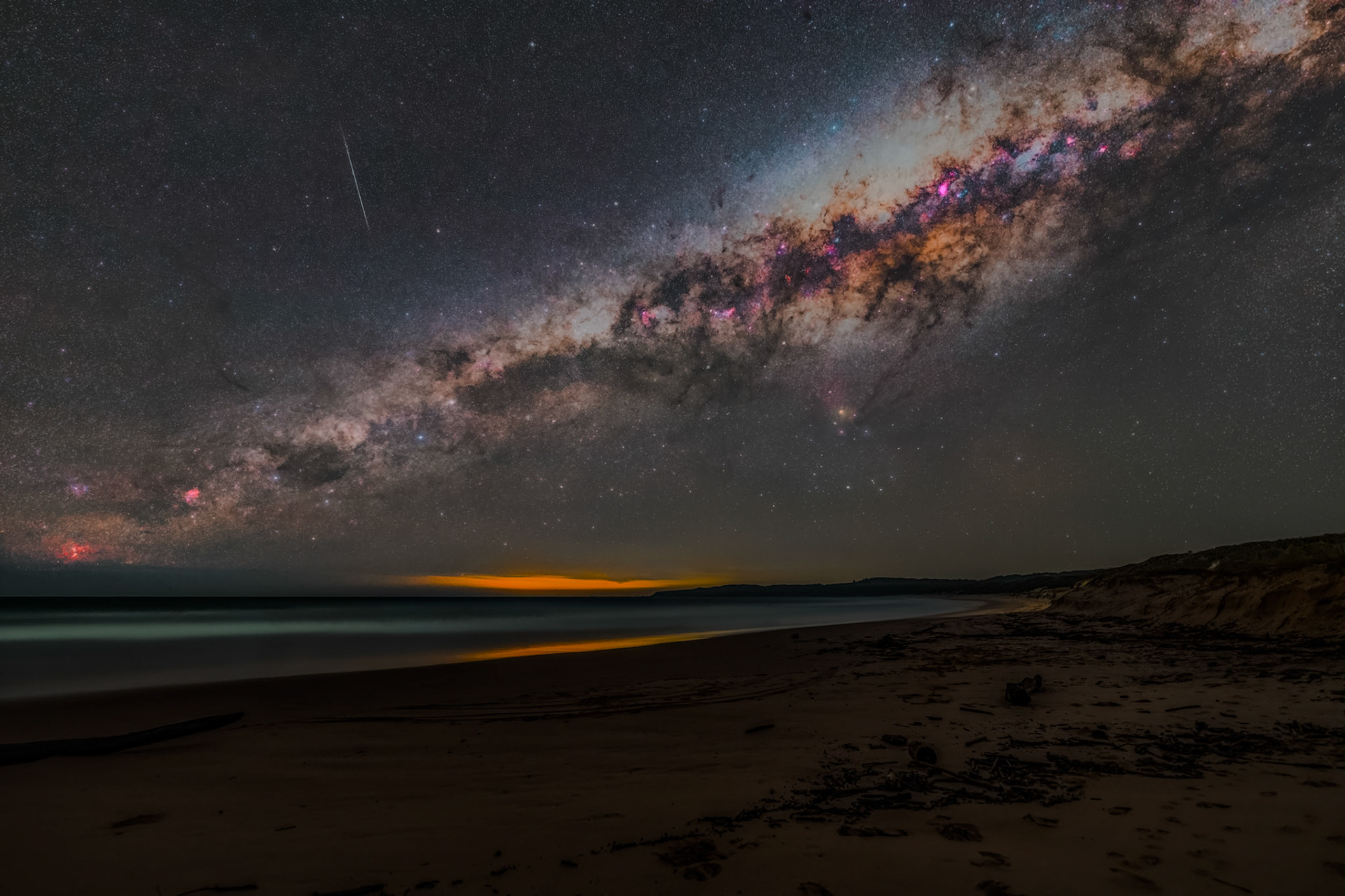 Milky Way over Seal Rocks