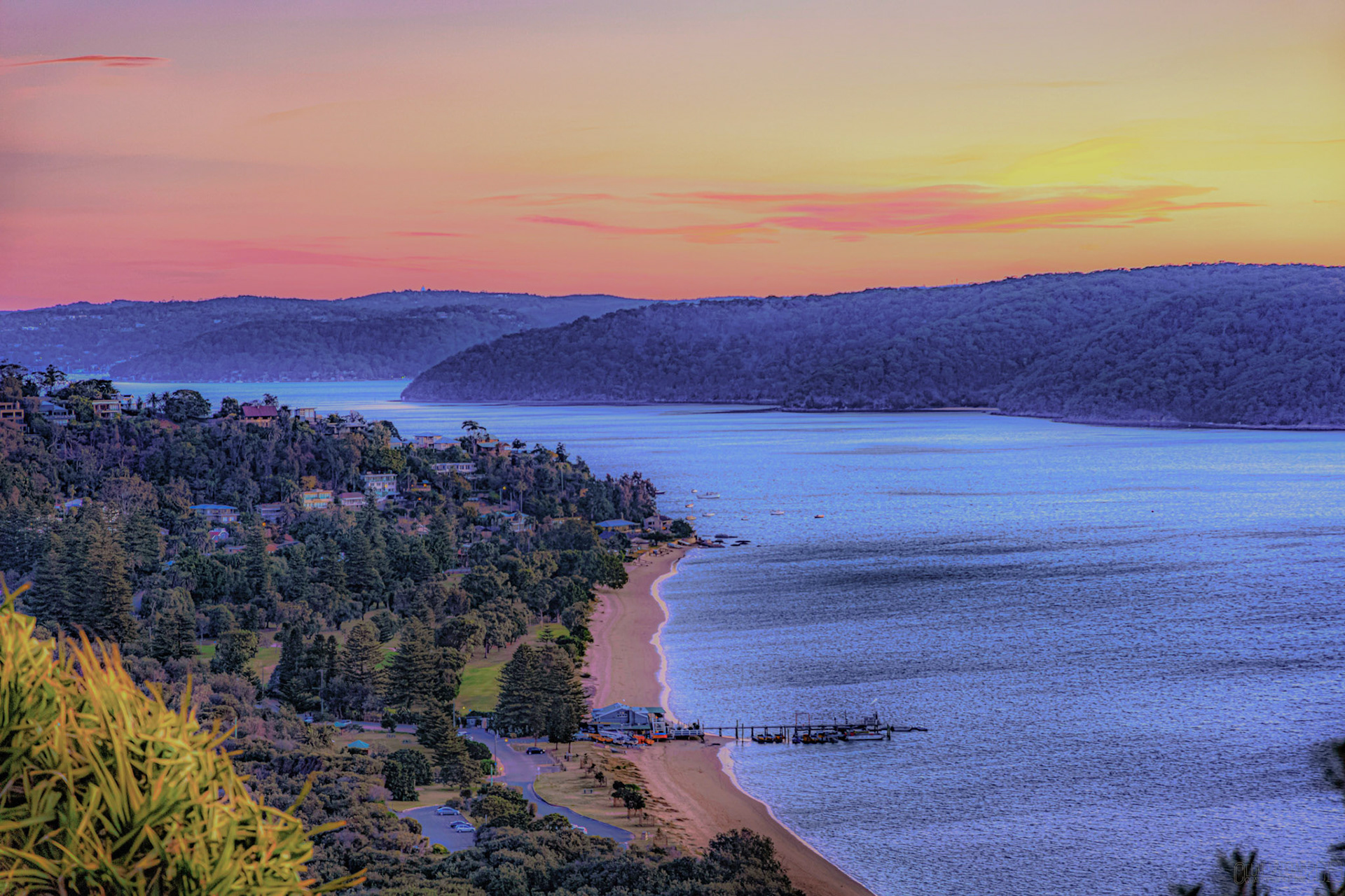 Palm Beach from Barrenjoey after sunset