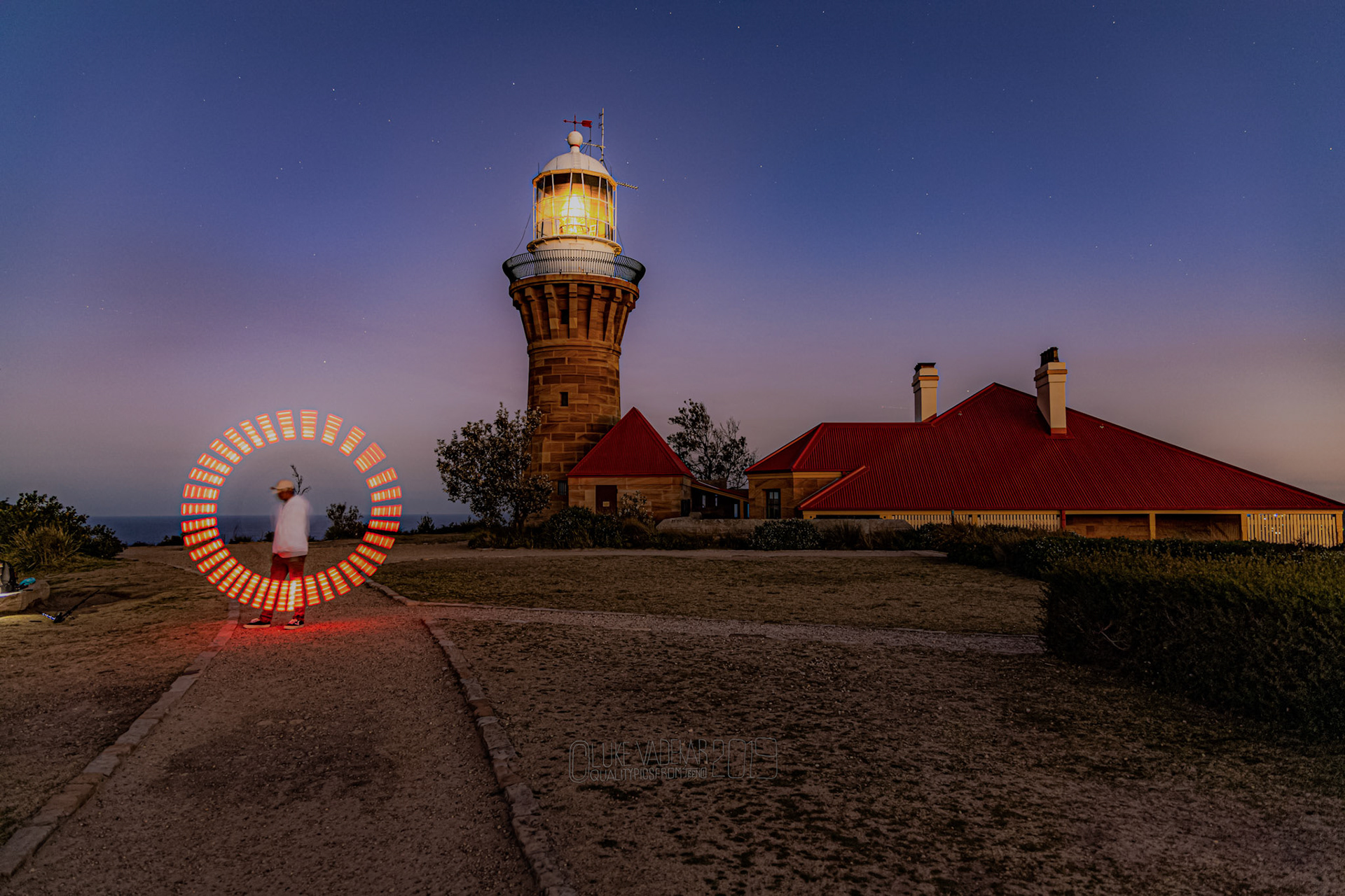 Light painting at Barrenjoey Lighthouse