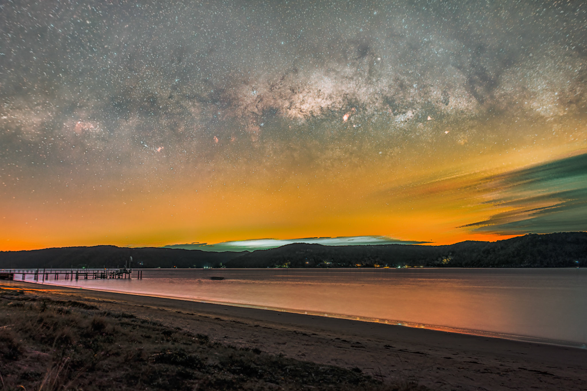 Milky Way setting from Palm Beach