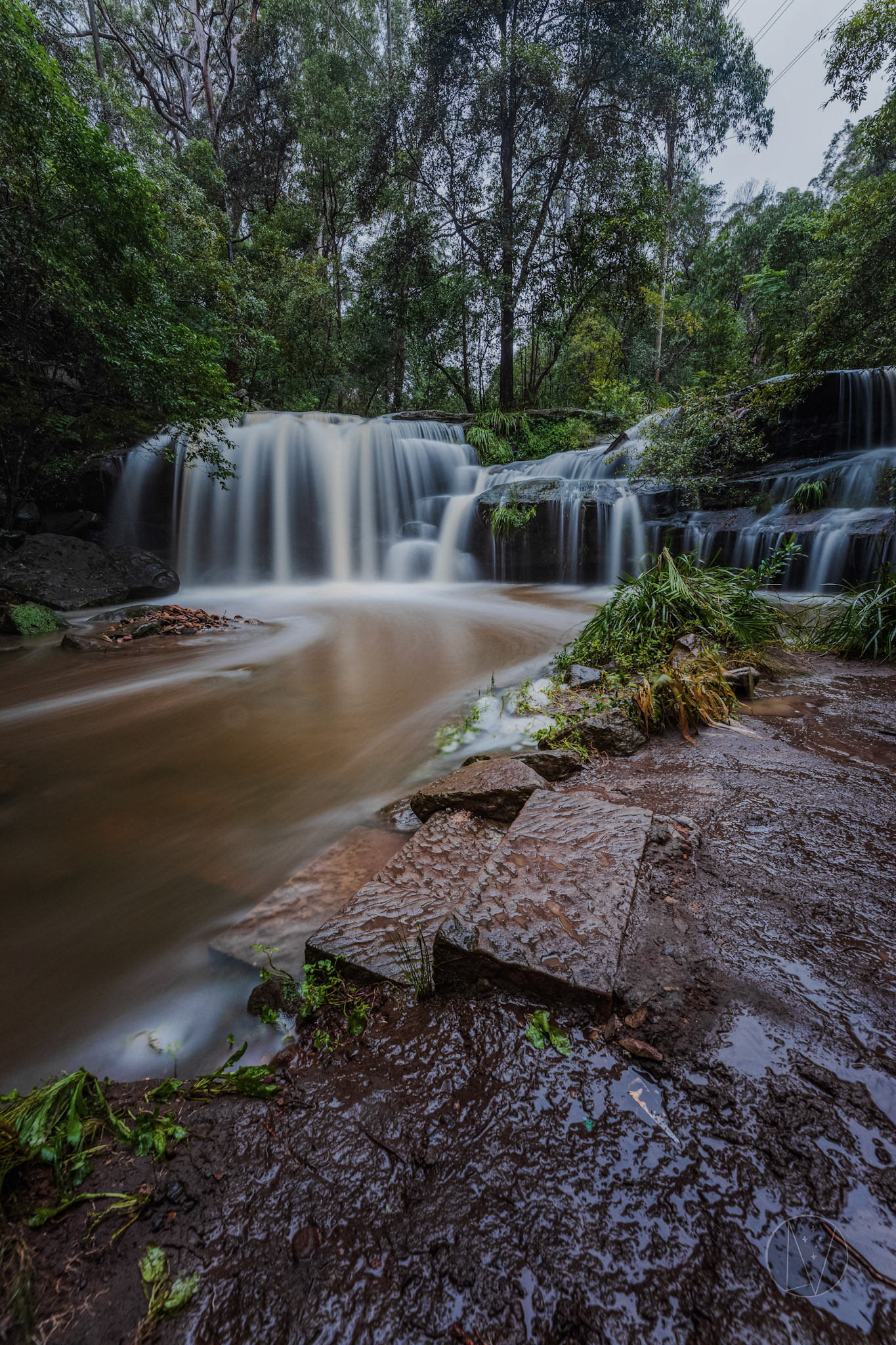 Balaka Falls during a rainstorm