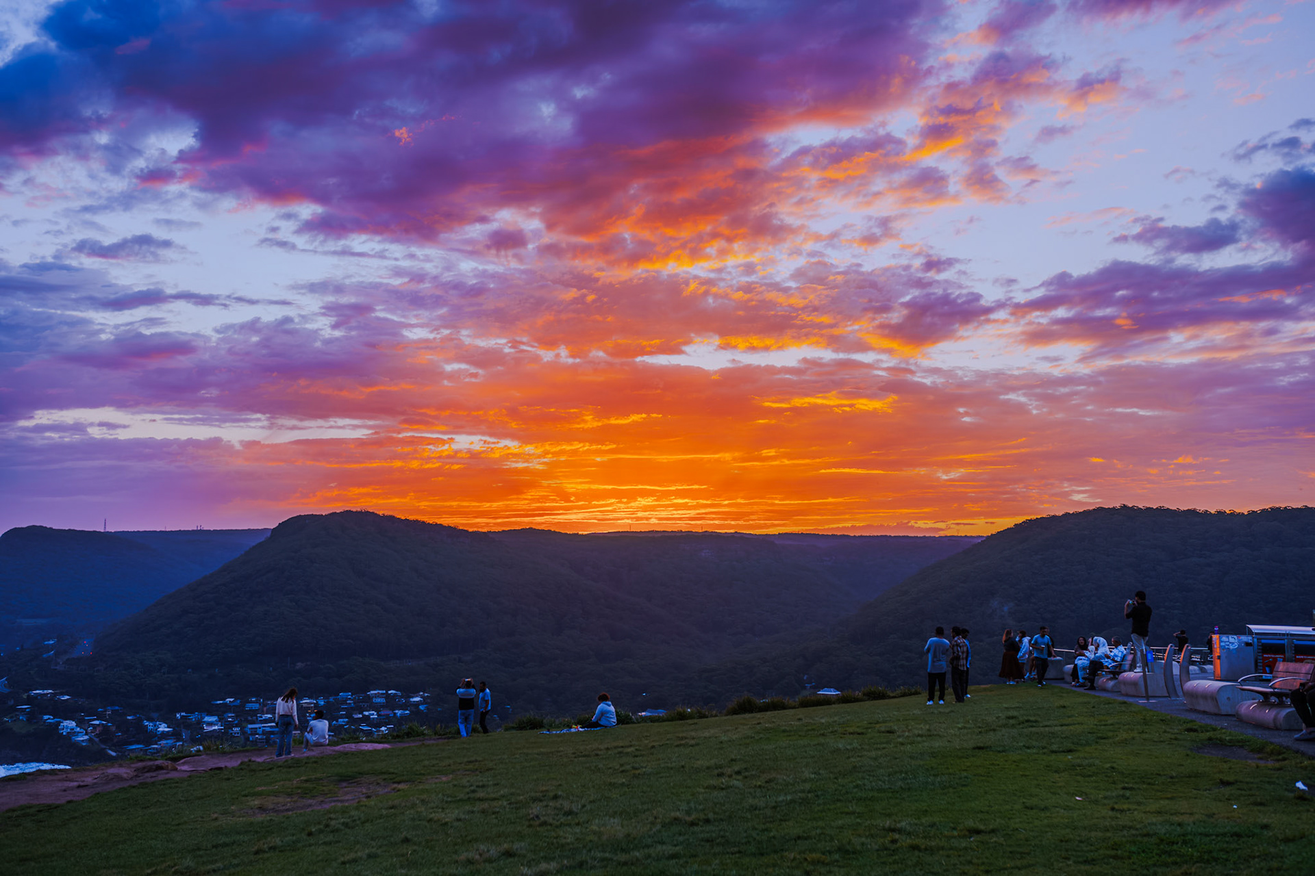 Sunset from Stanwell Tops Lookout