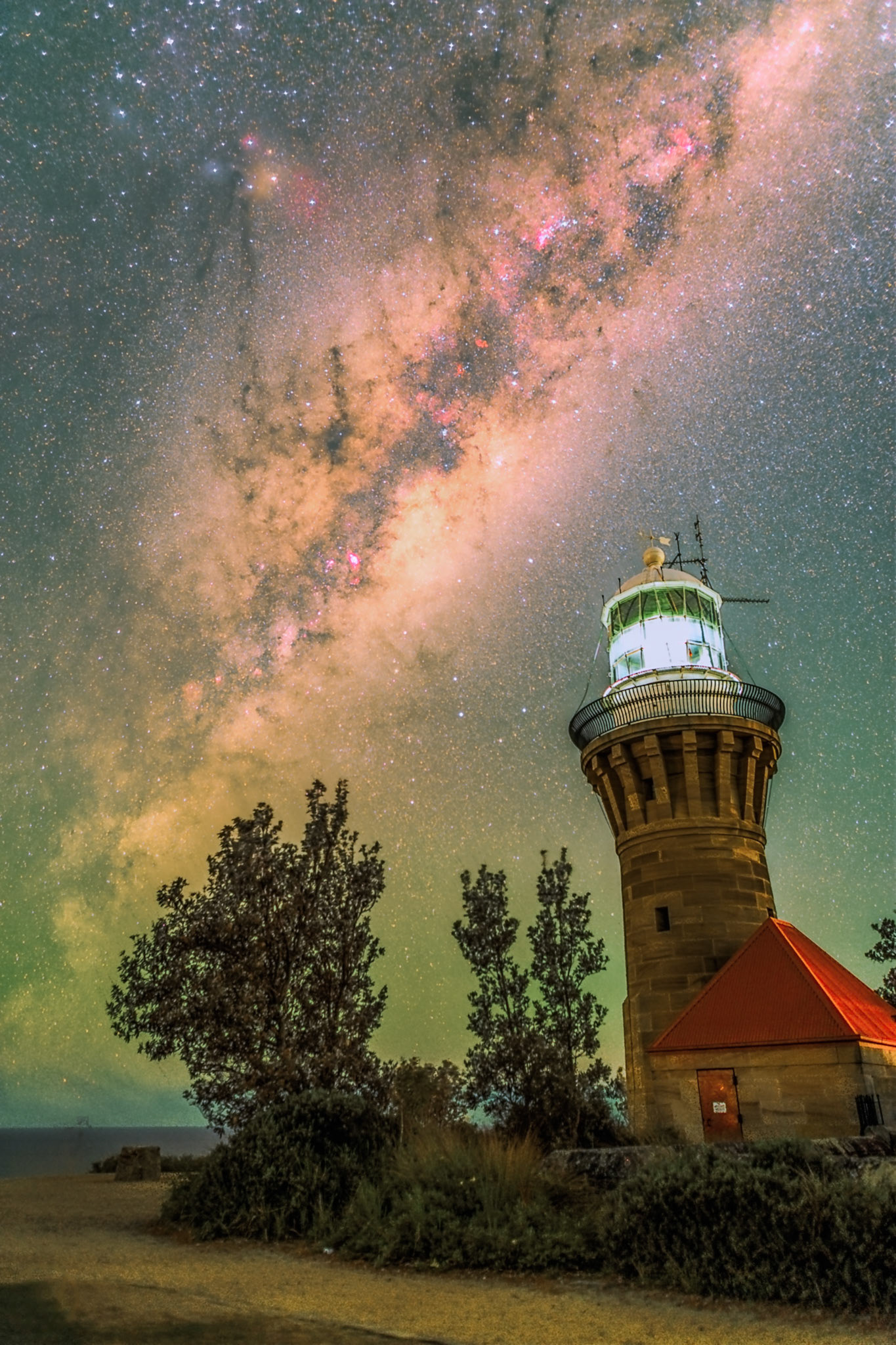 Milky Way over Barrenjoey Lighthouse