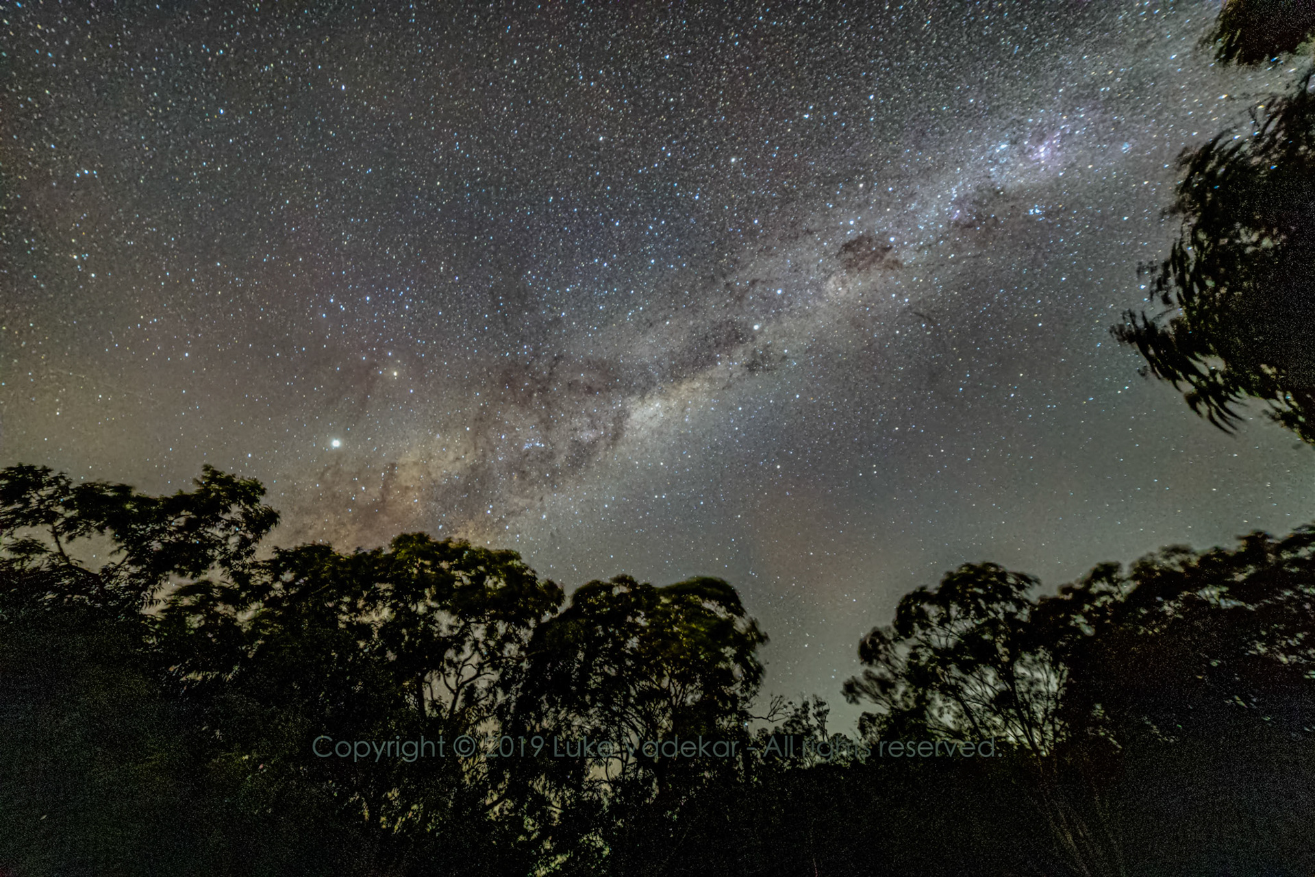 Milky Way from Hawkins Lookout