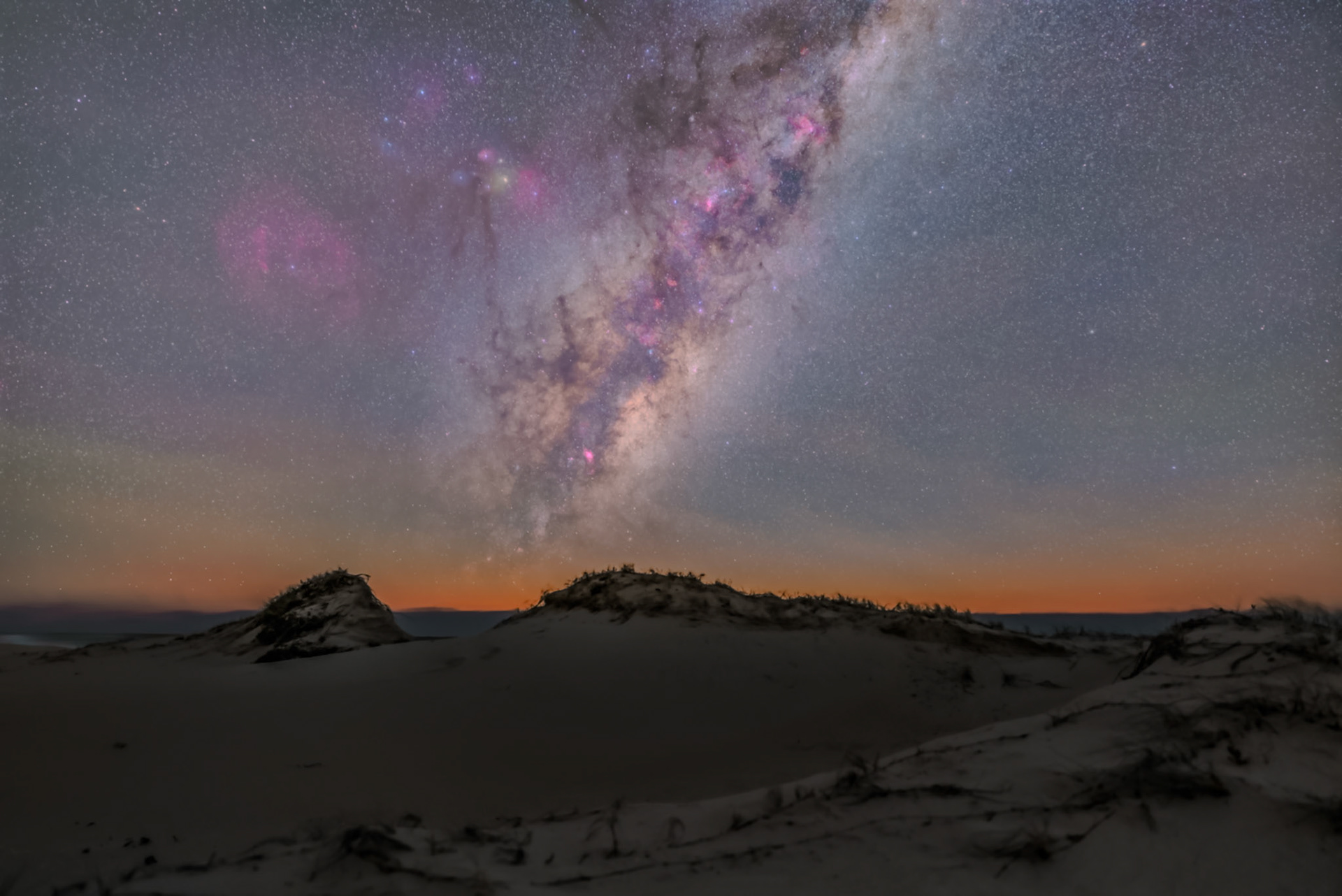 Milky Way over Sandy Point Dunes