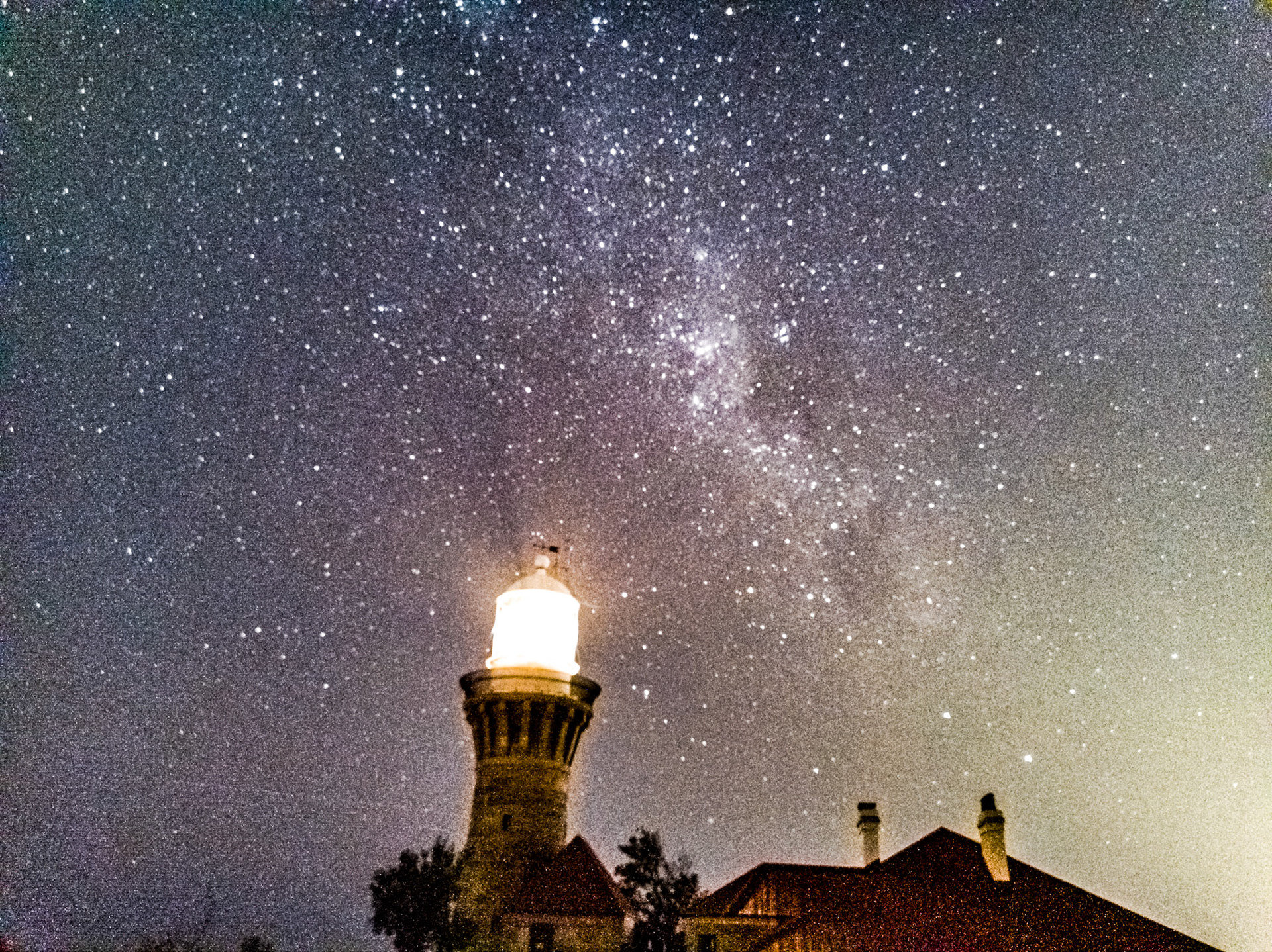 First photo of the Milky Way from Barrenjoey