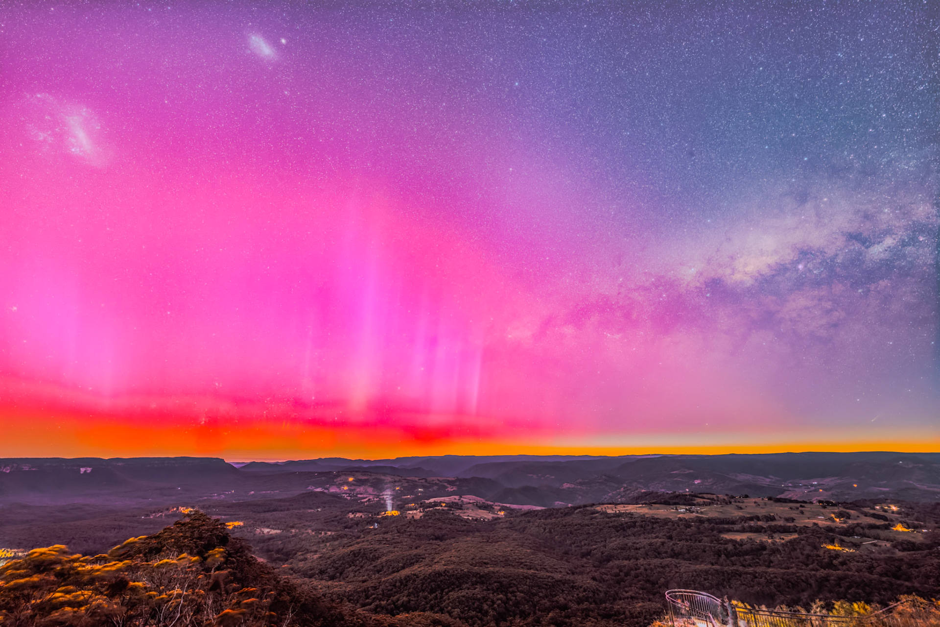 Aurora Australis from Hargraves Lookout